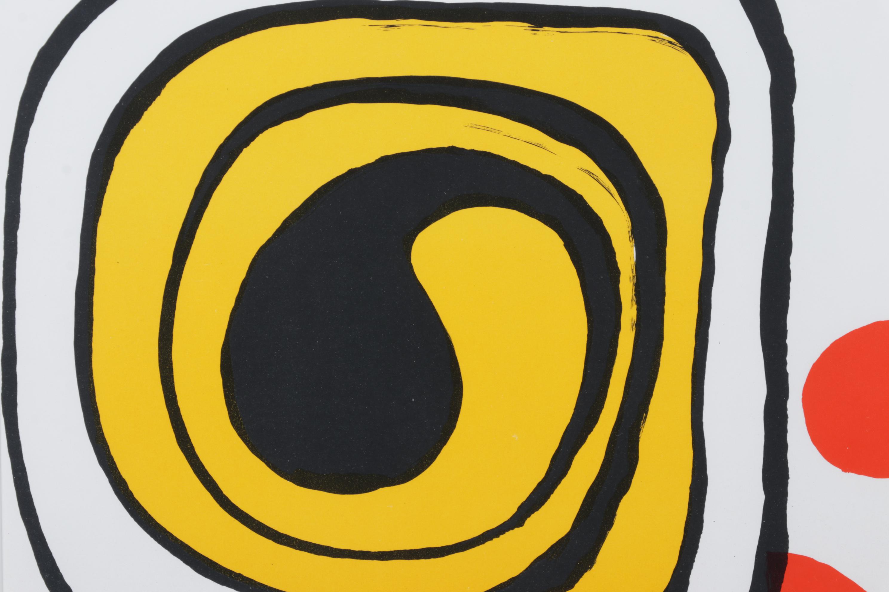 Alexander Calder Color Lithograph for "Derrière le Miroir," 1971