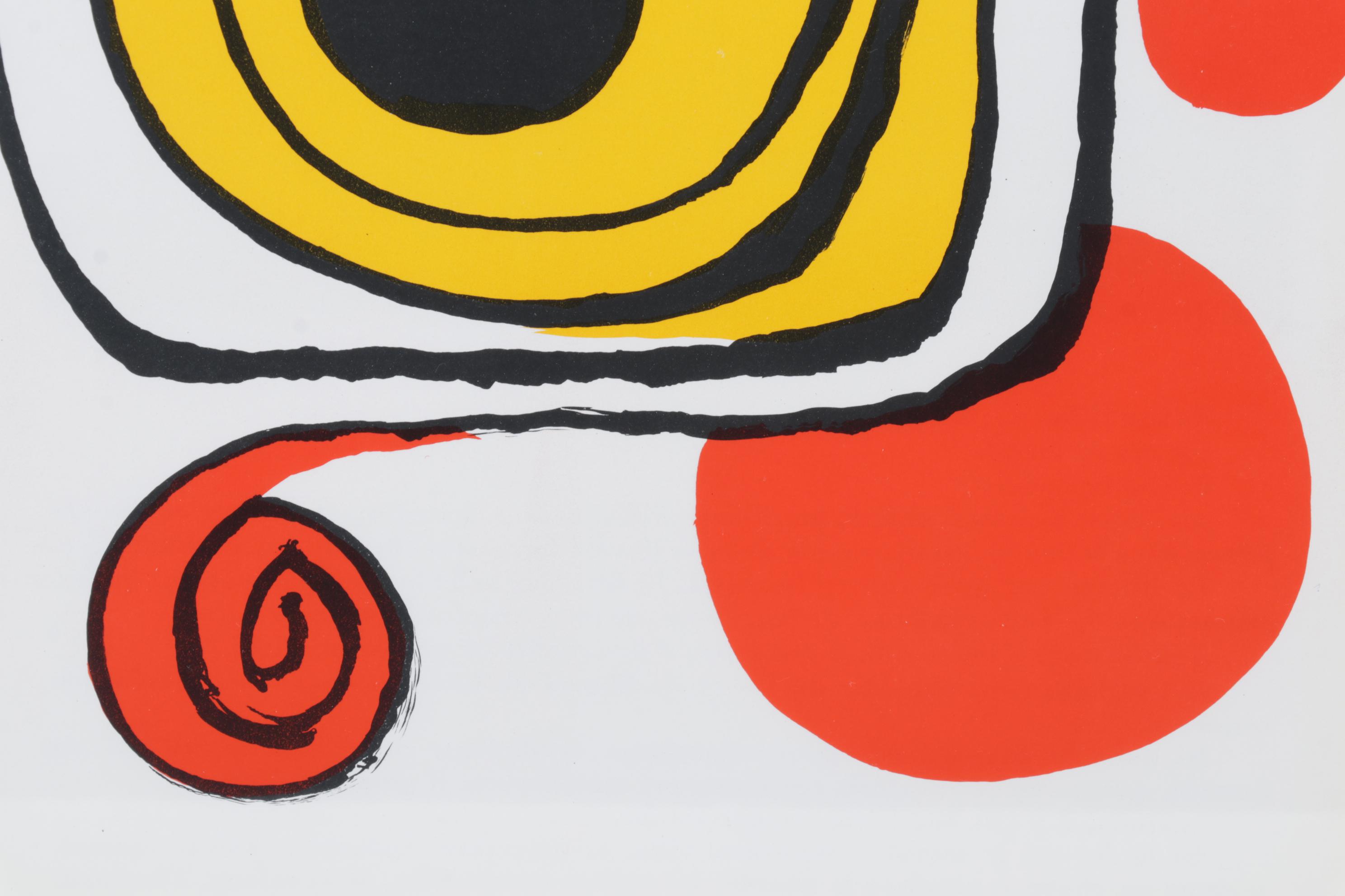 Alexander Calder Color Lithograph for "Derrière le Miroir," 1971