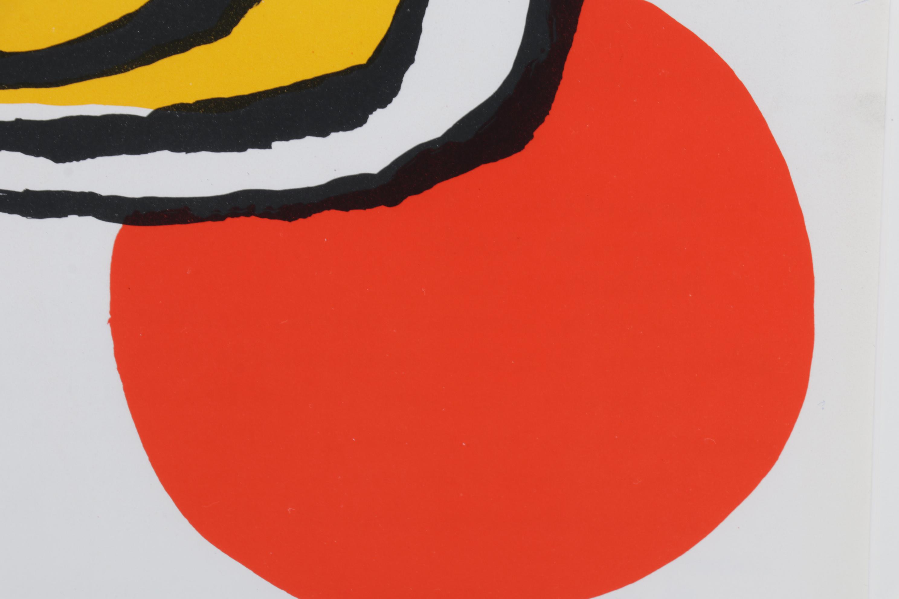 Alexander Calder Color Lithograph for "Derrière le Miroir," 1971