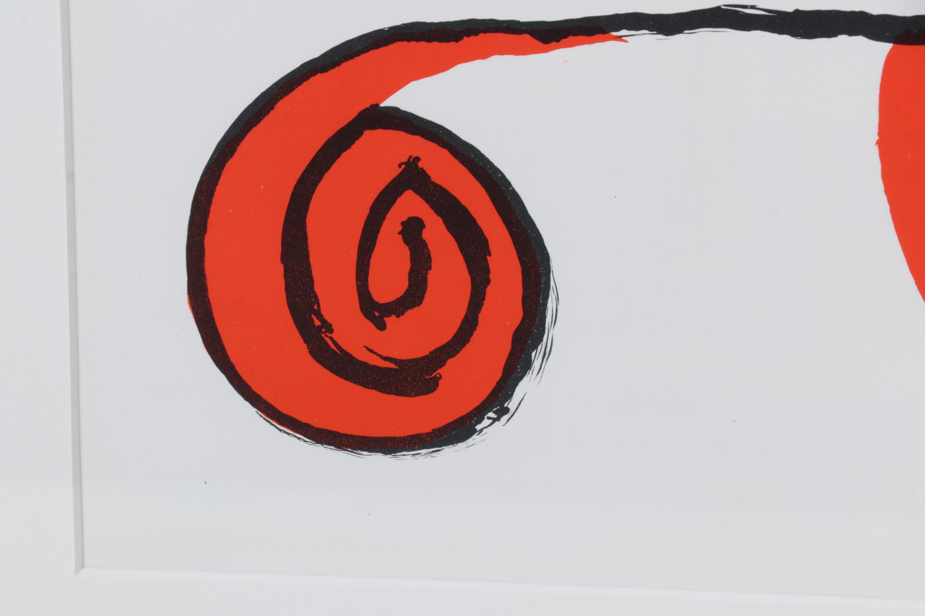 Alexander Calder Color Lithograph for "Derrière le Miroir," 1971