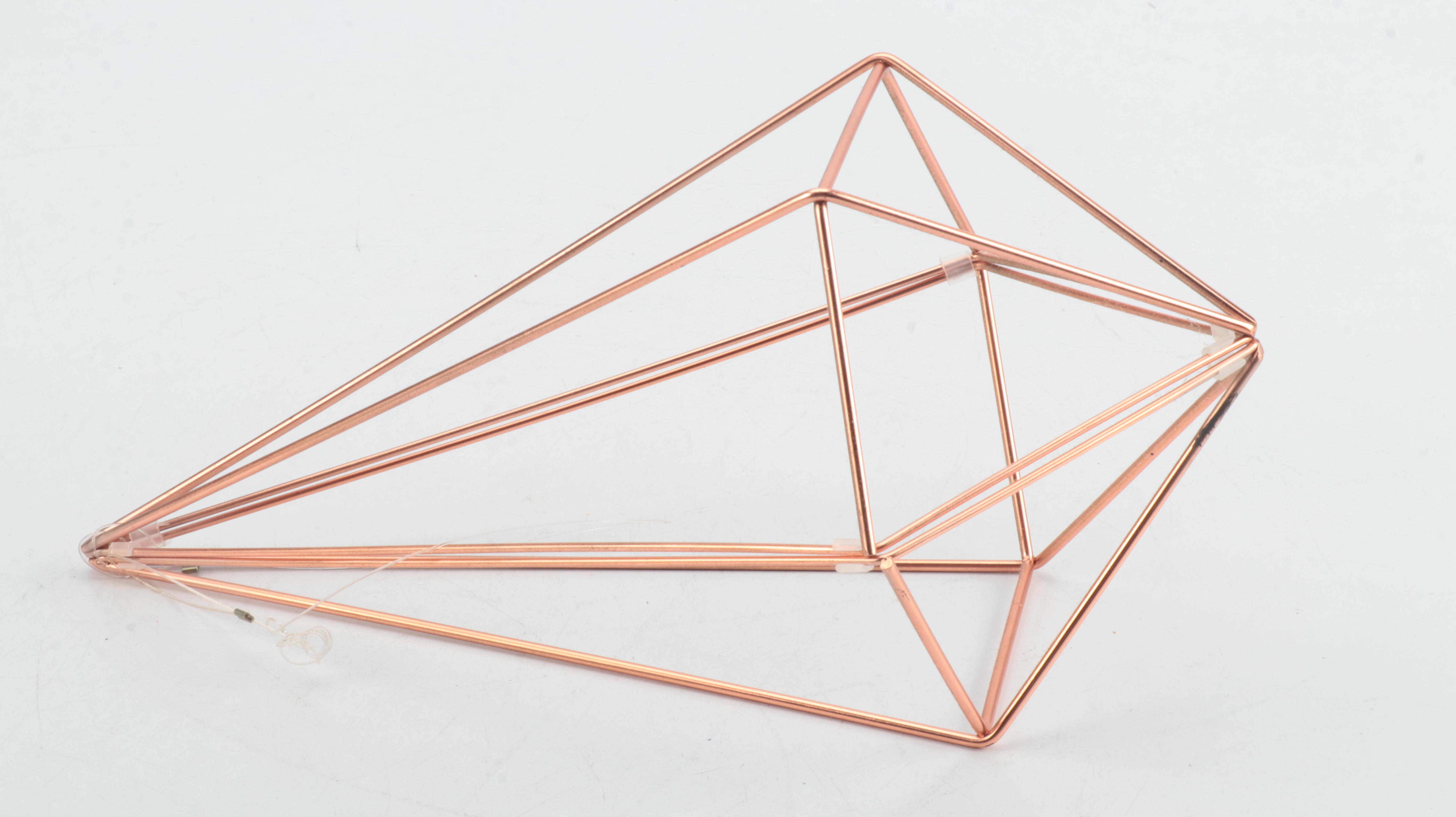 Metal Polygons with Brass Hexagonal Wall Décor