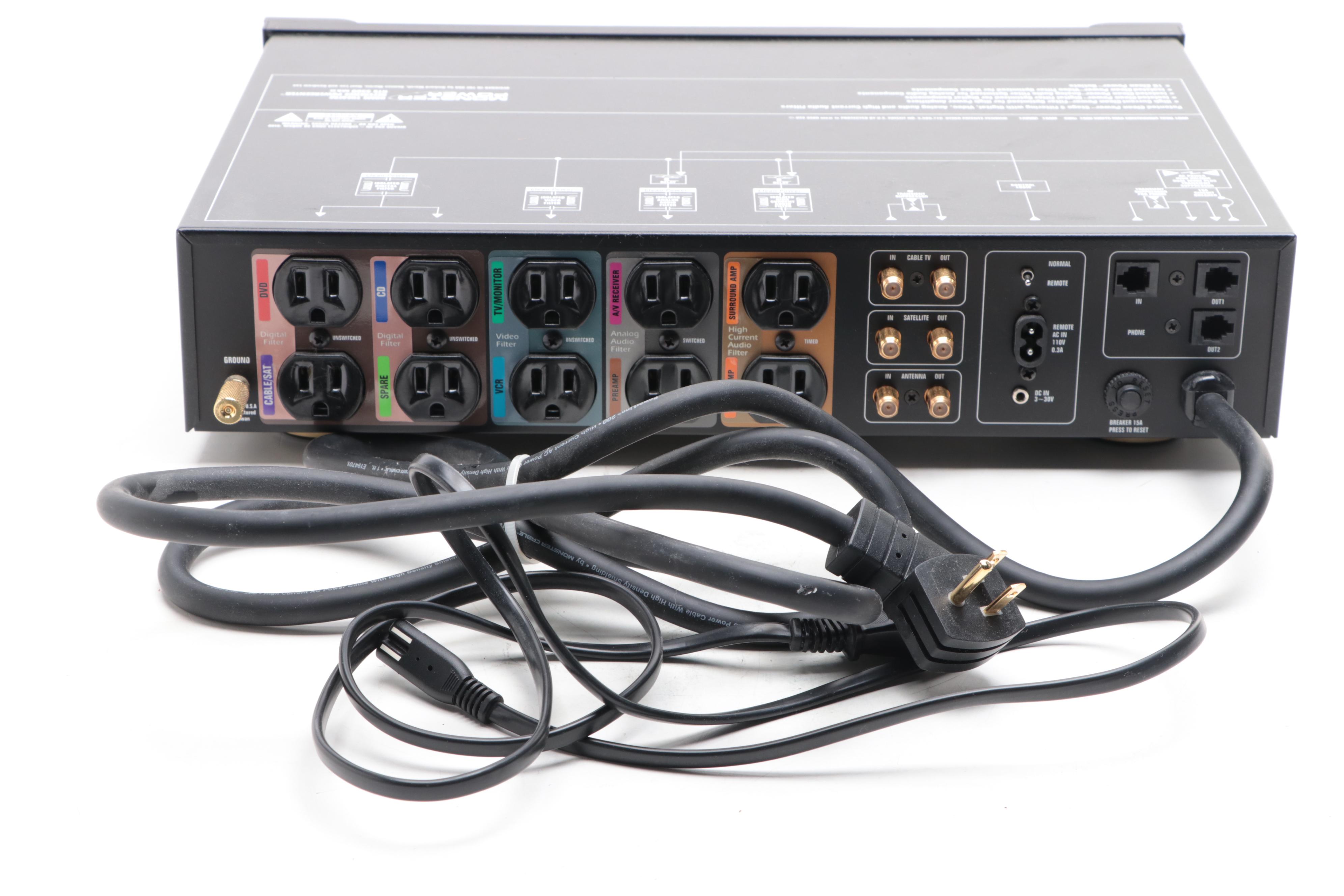 Monster Power Home Theater Surge Protector With Bose Soundbar EBTH