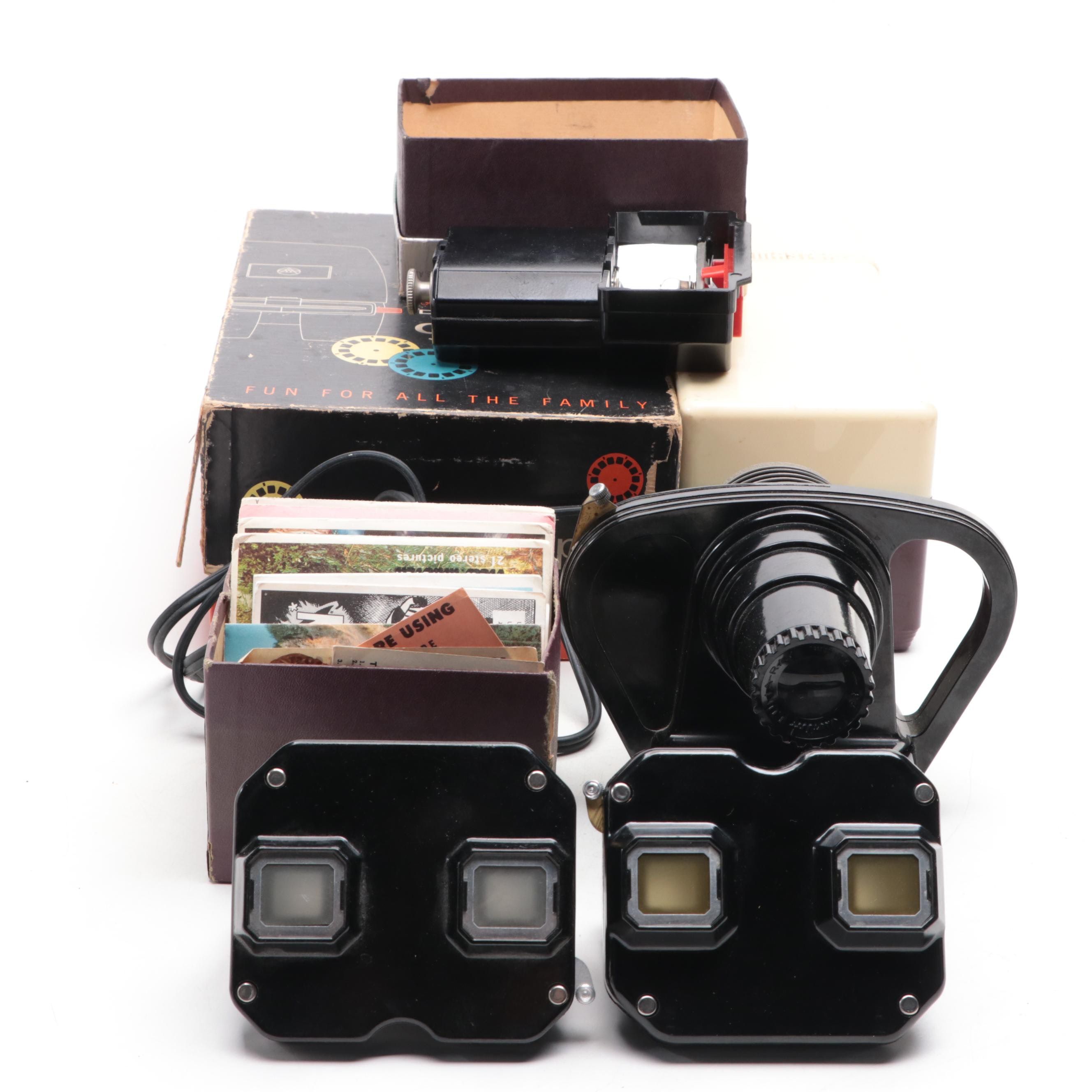 Sawyer Inc. View-Master Junior Projector and View-Masters with Cassettes