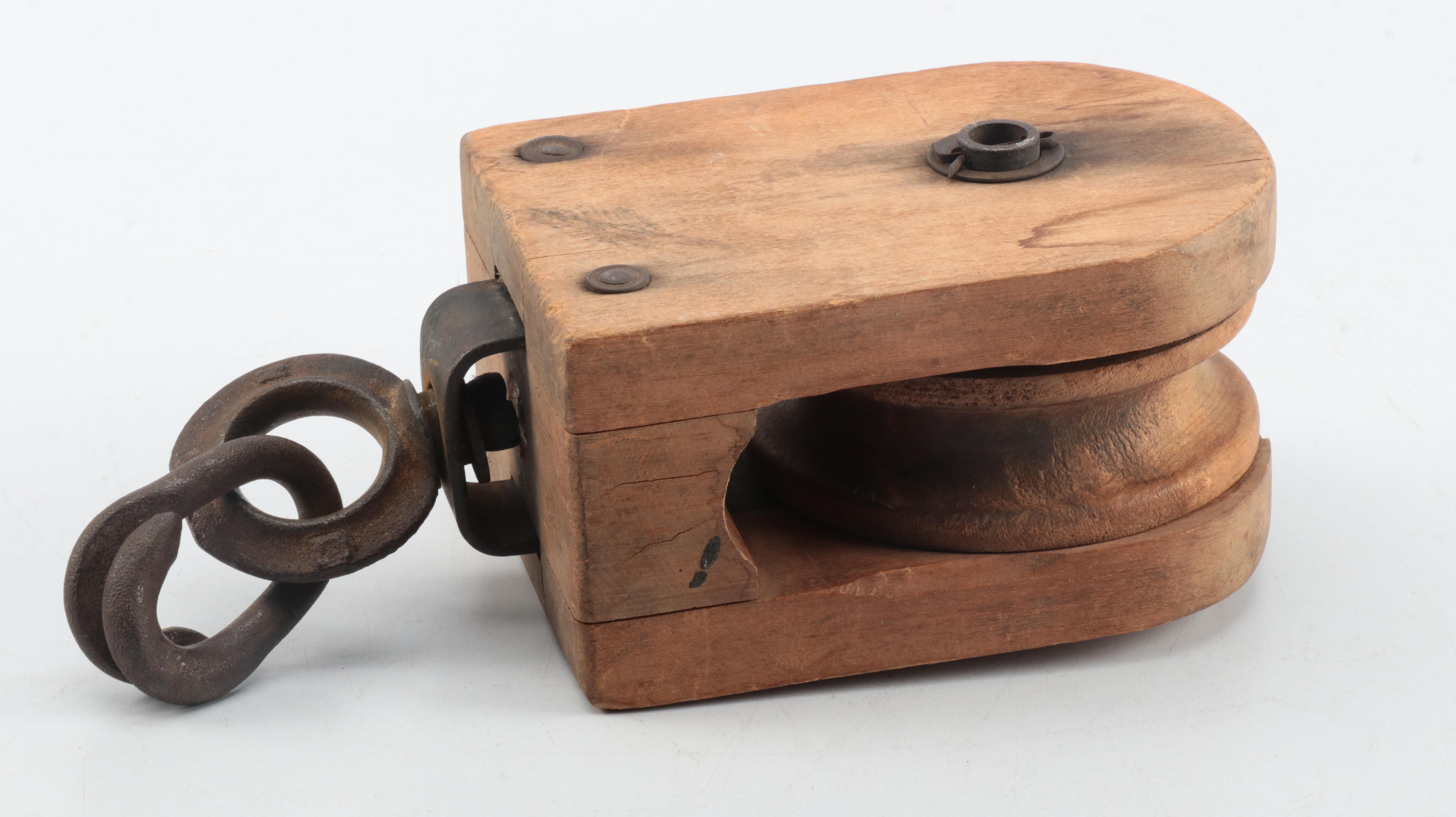 Pulley Wheels with Single Block Tackle Pulley