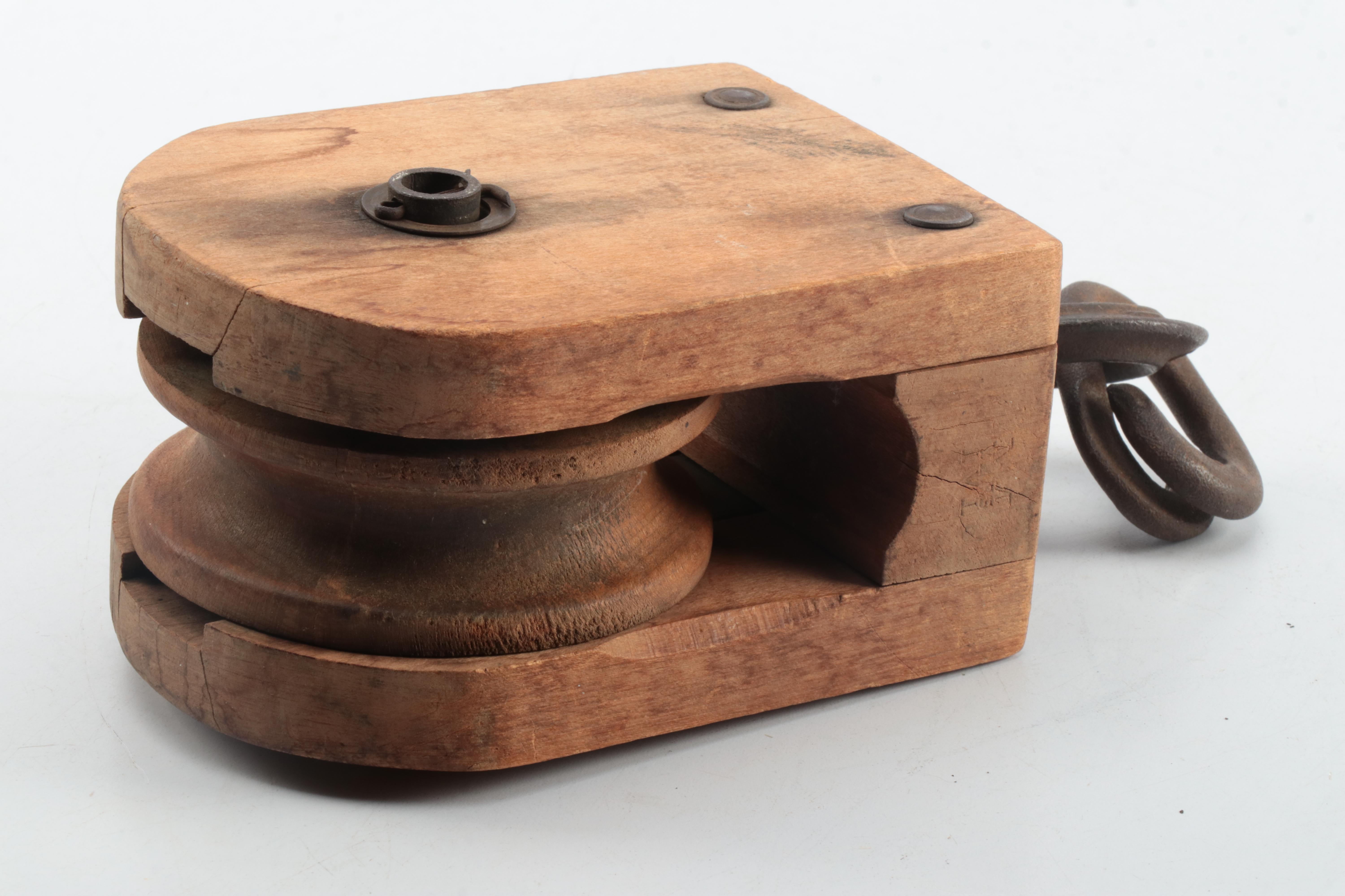 Pulley Wheels with Single Block Tackle Pulley