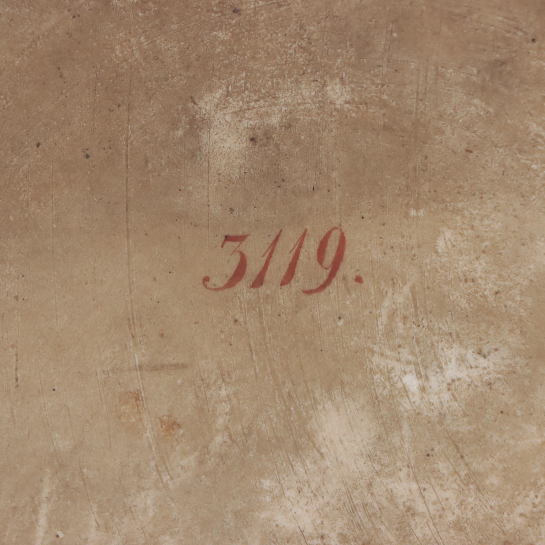 Hand-Painted Portrait Porcelain Plaque of Woman, Circa 1900