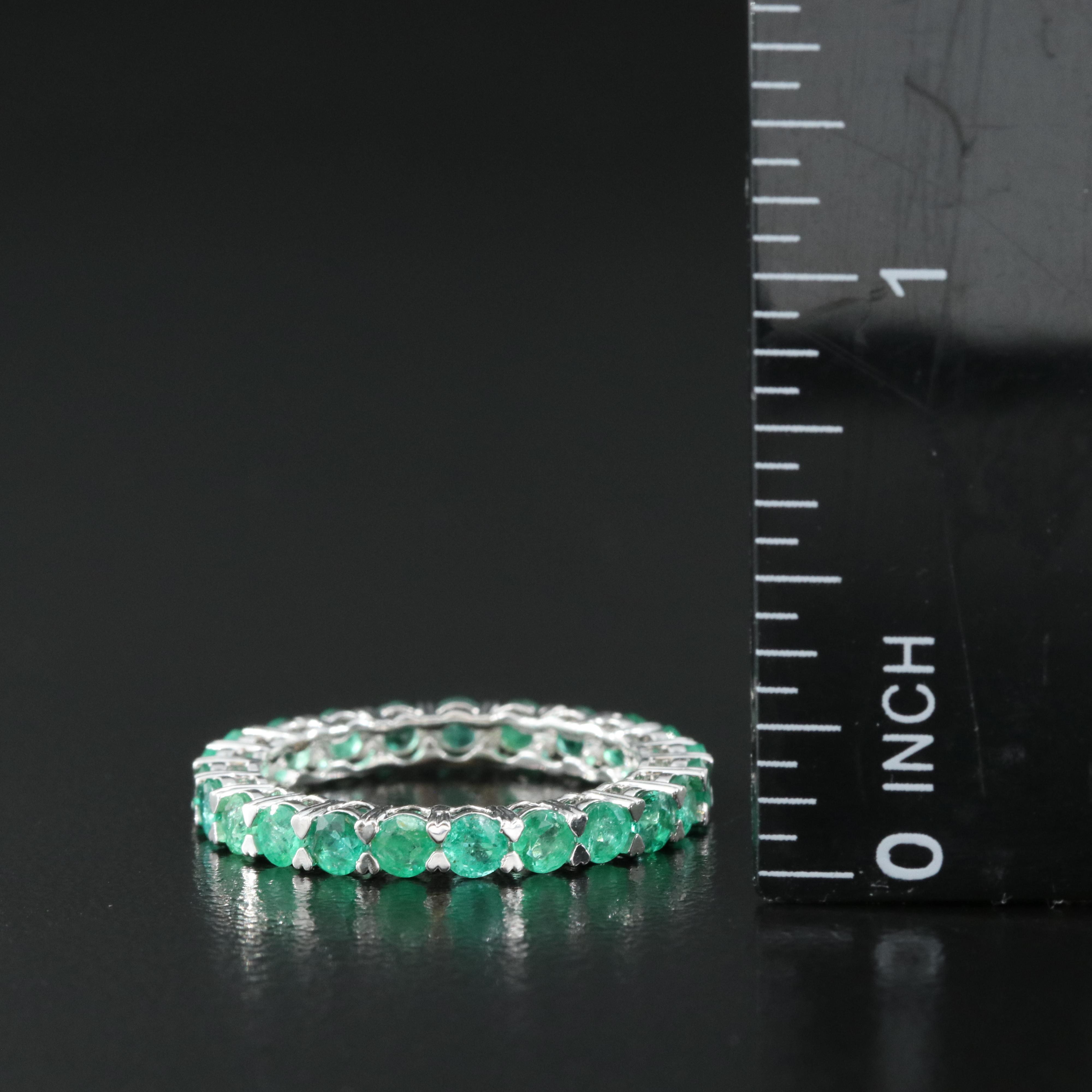 14K 1.82 CTW Emerald Eternity Band