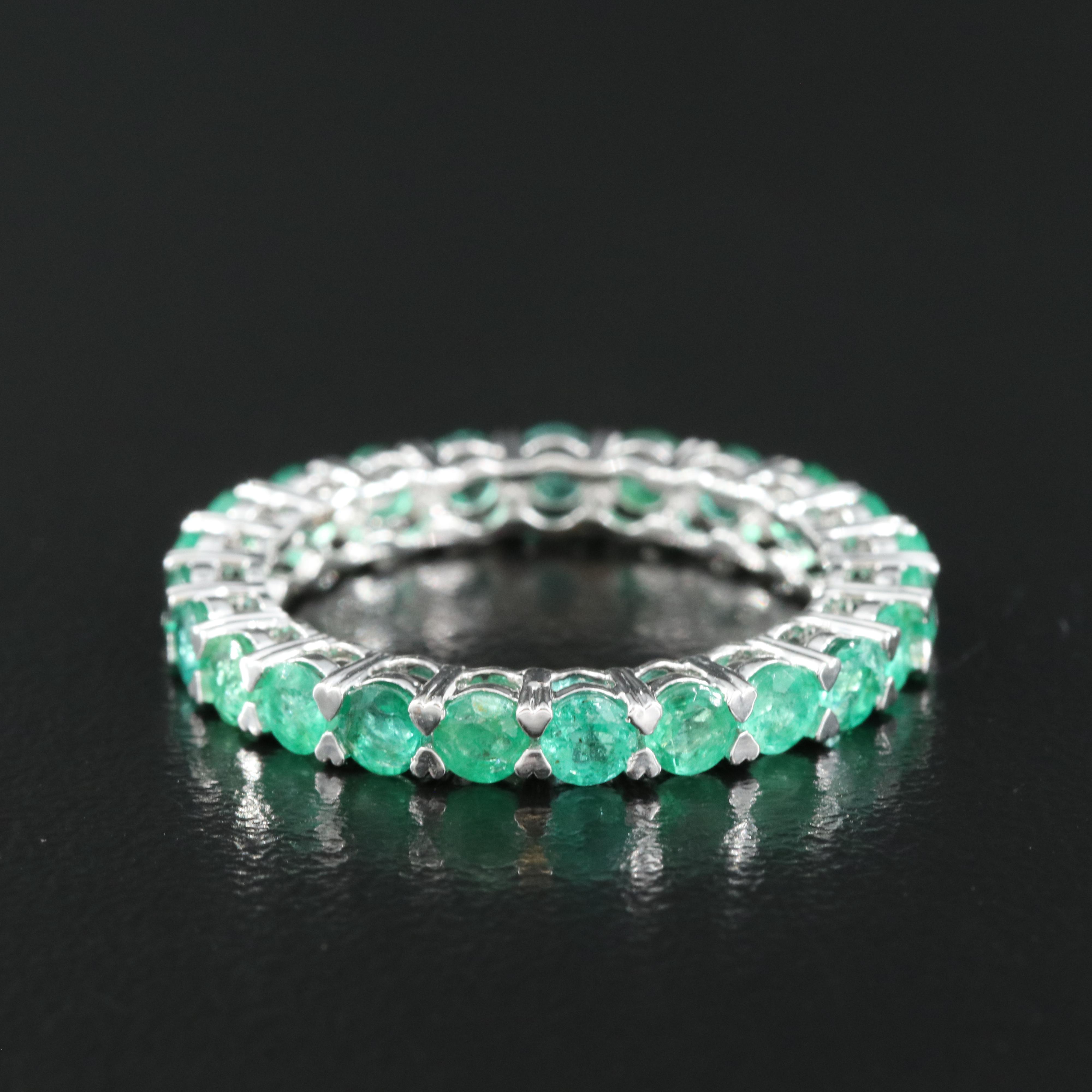 14K 1.82 CTW Emerald Eternity Band