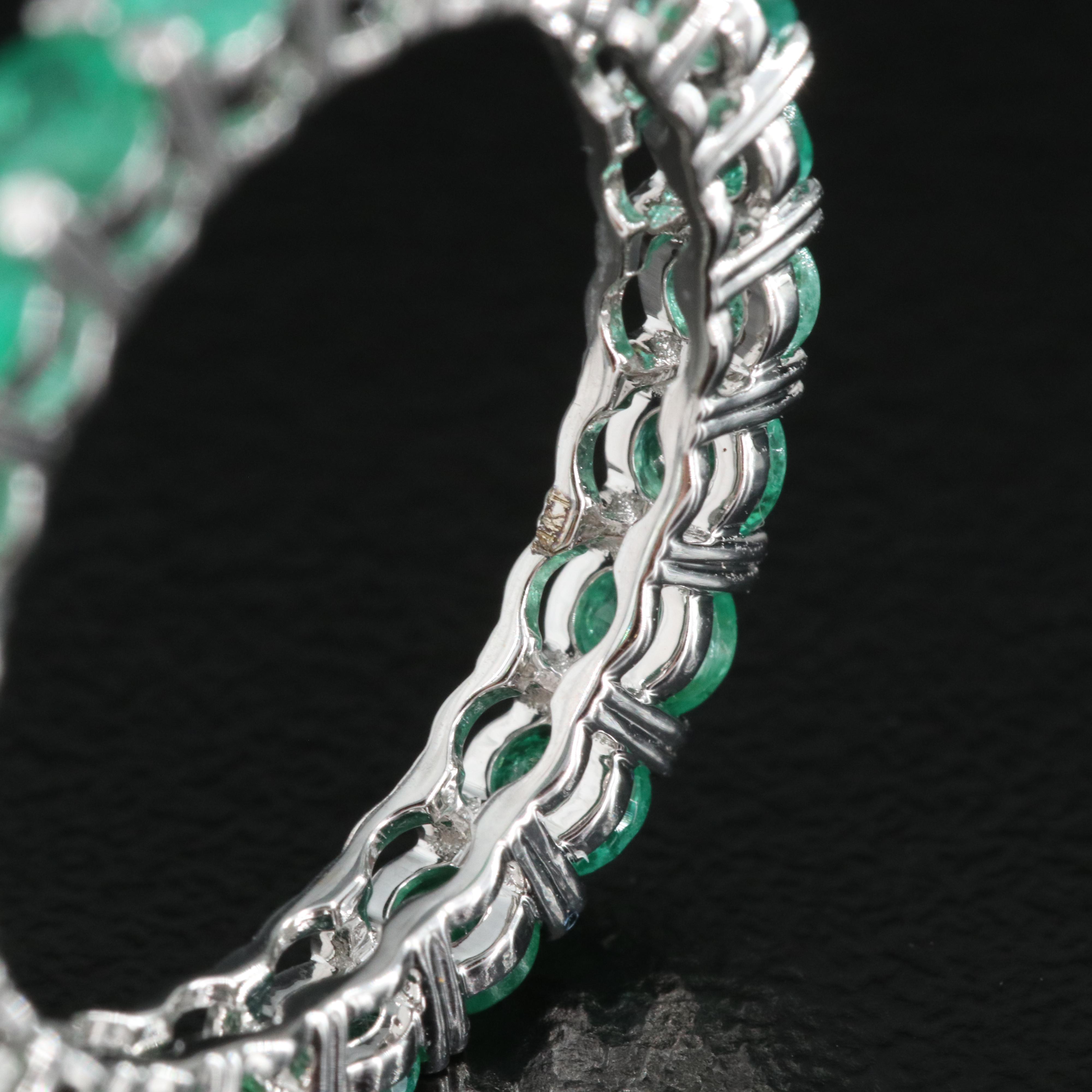 14K 1.82 CTW Emerald Eternity Band
