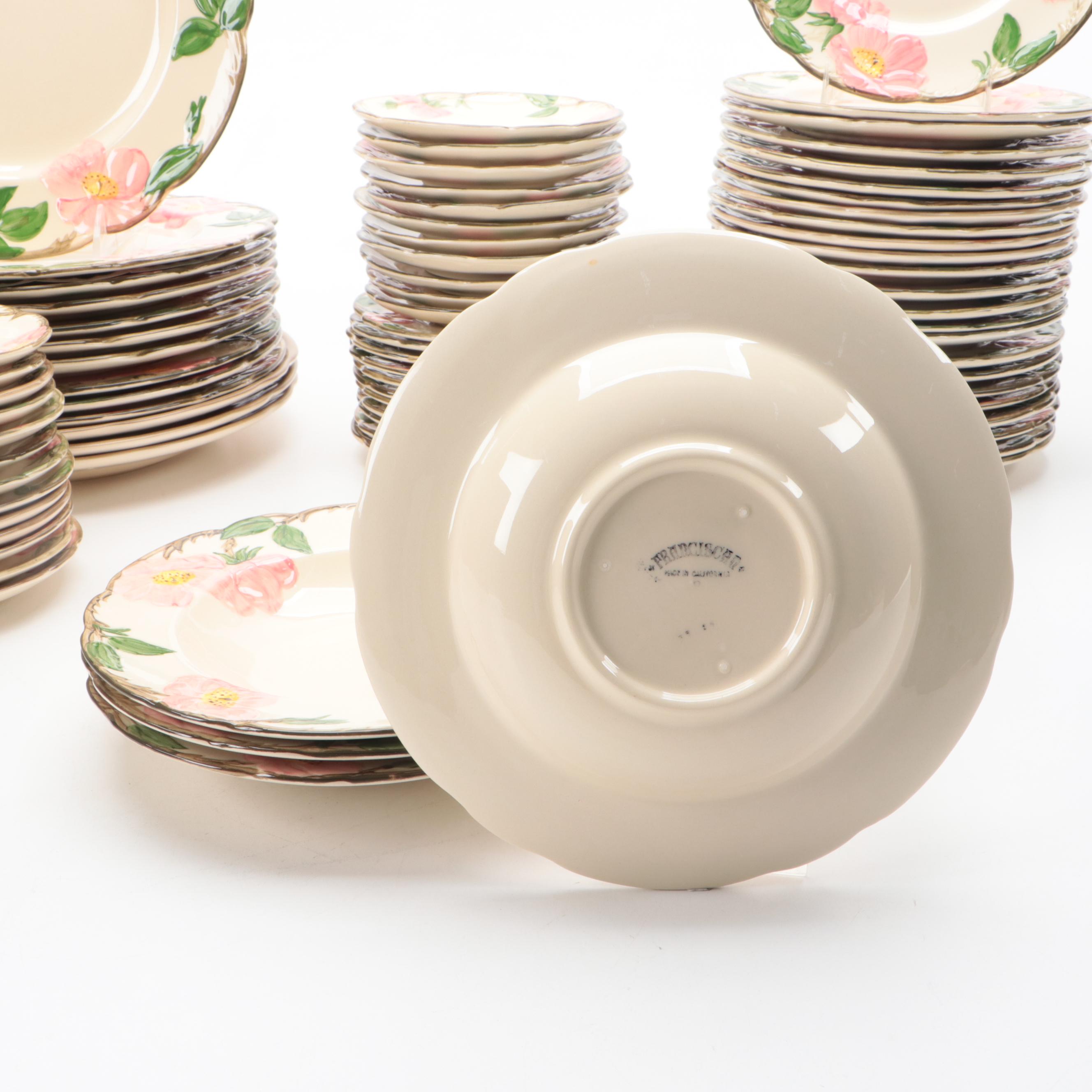 Franciscan "Desert Rose" Dinnerware and Table Accessories, Mid to Late-20th C.