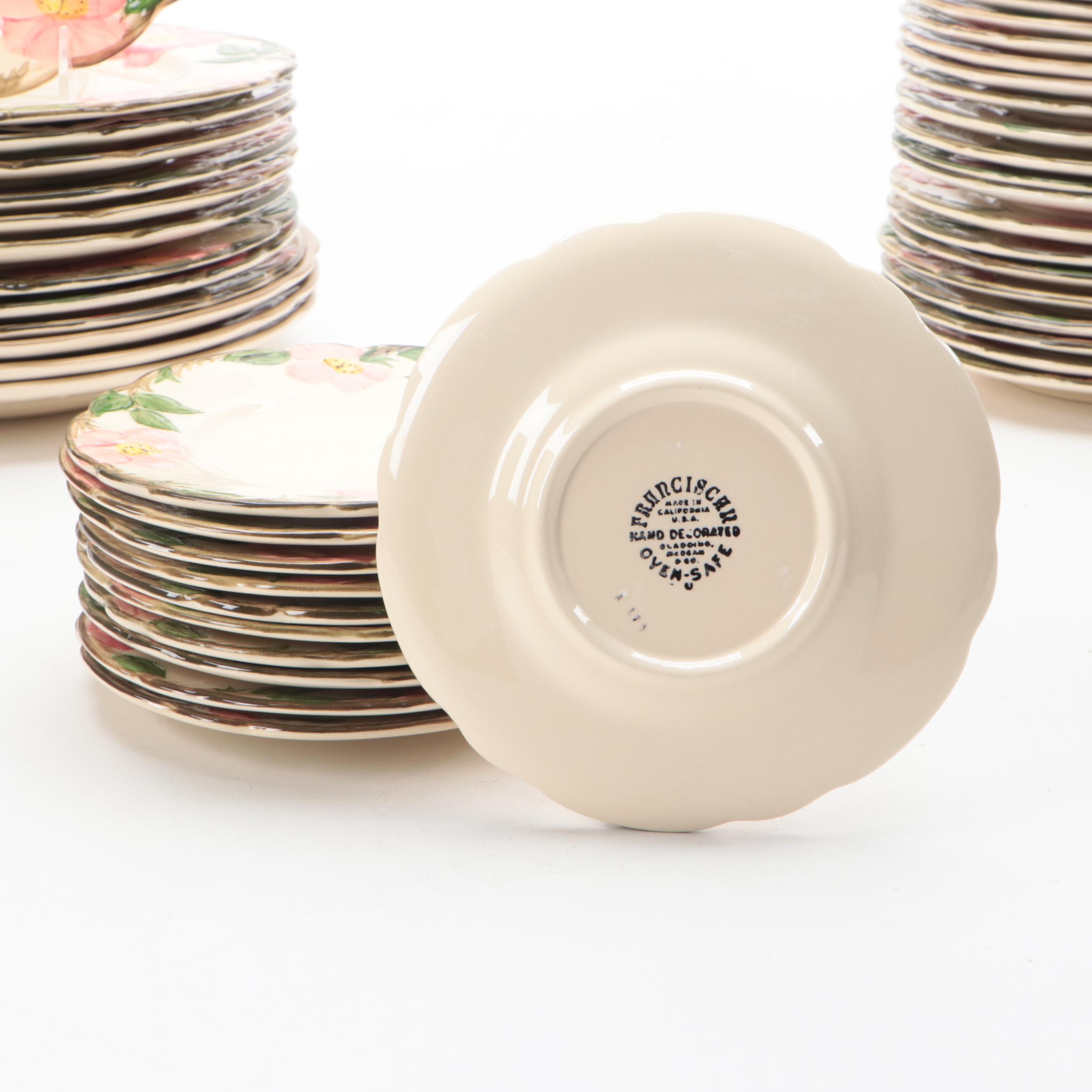 Franciscan "Desert Rose" Dinnerware and Table Accessories, Mid to Late-20th C.