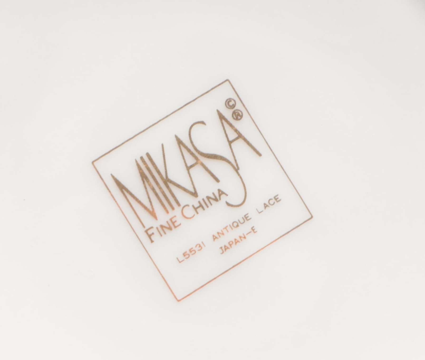 Mikasa Porcelain "Antique Lace" Dinnerware, 1987-2007