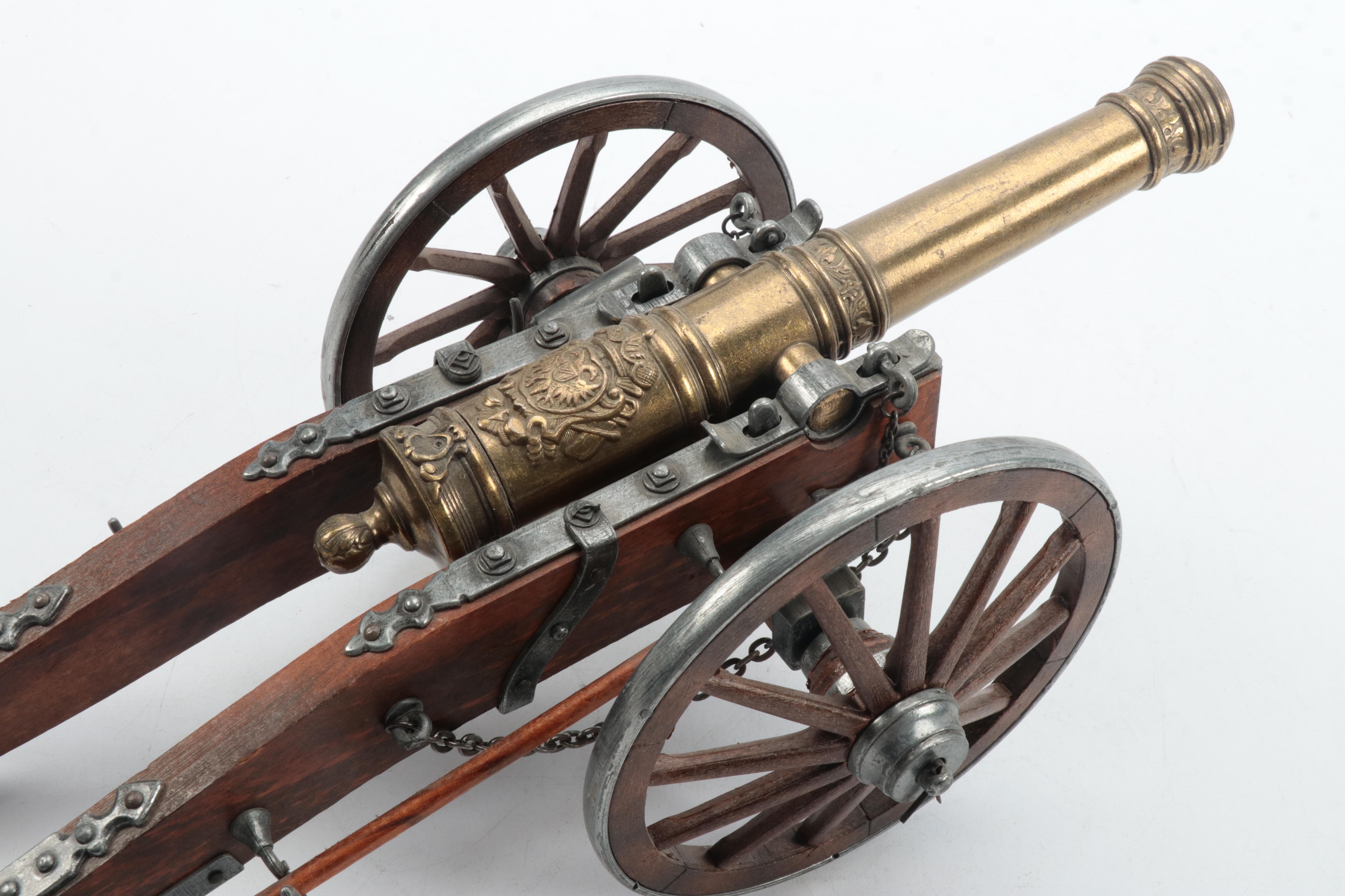 Denix 18th Century Louis XIV Model Cannon, Mid-20th Century