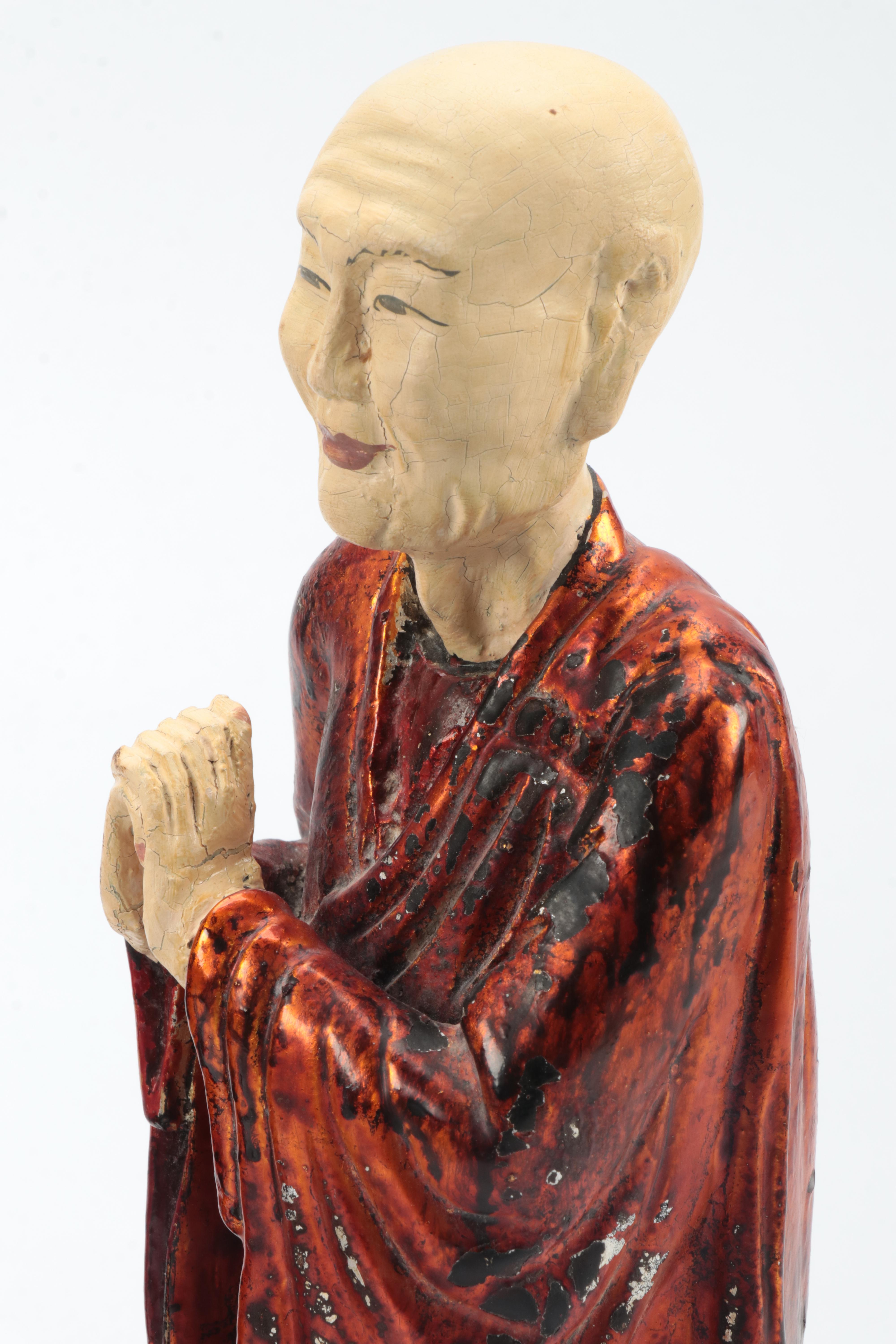 Painted Monk Figurines