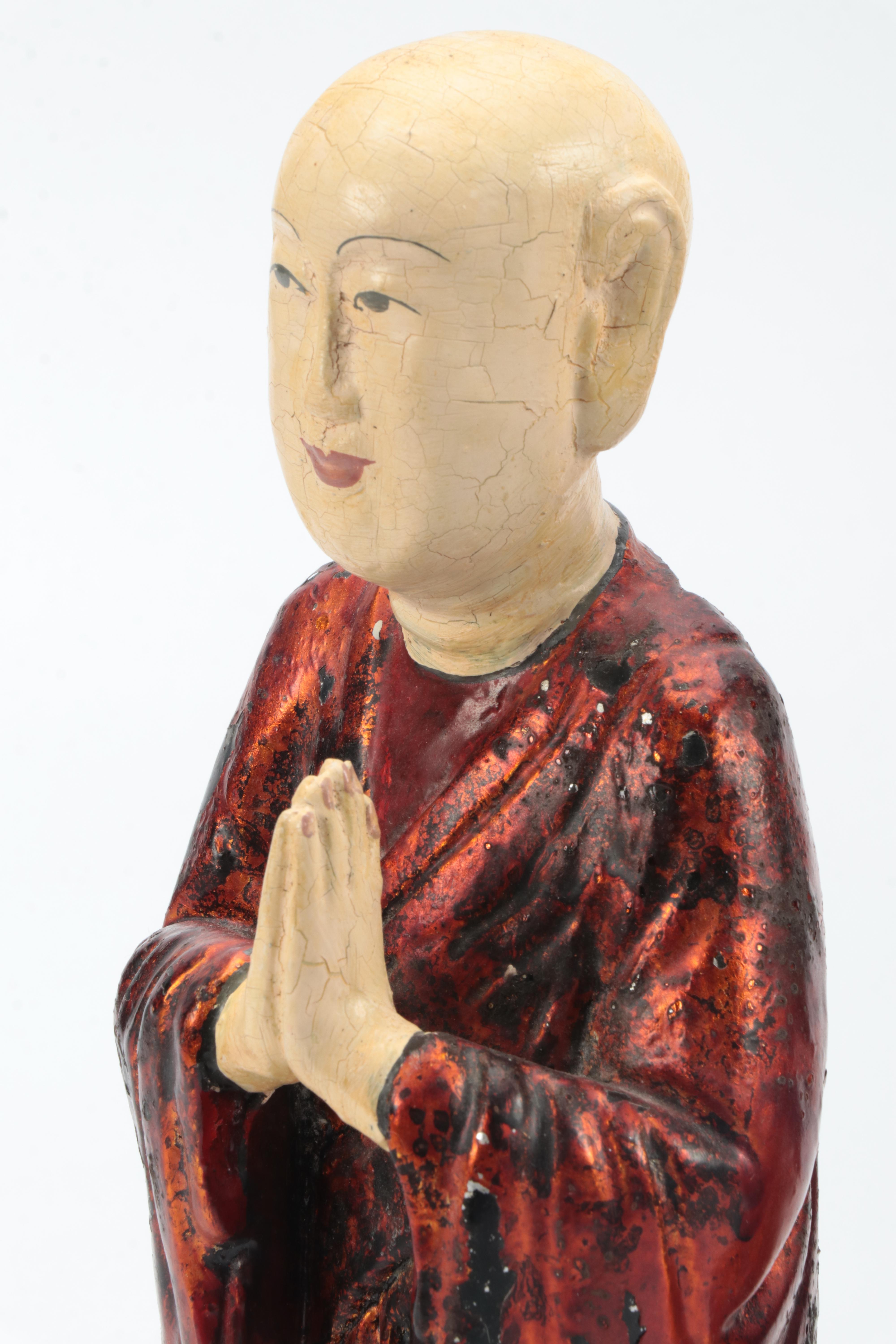 Painted Monk Figurines