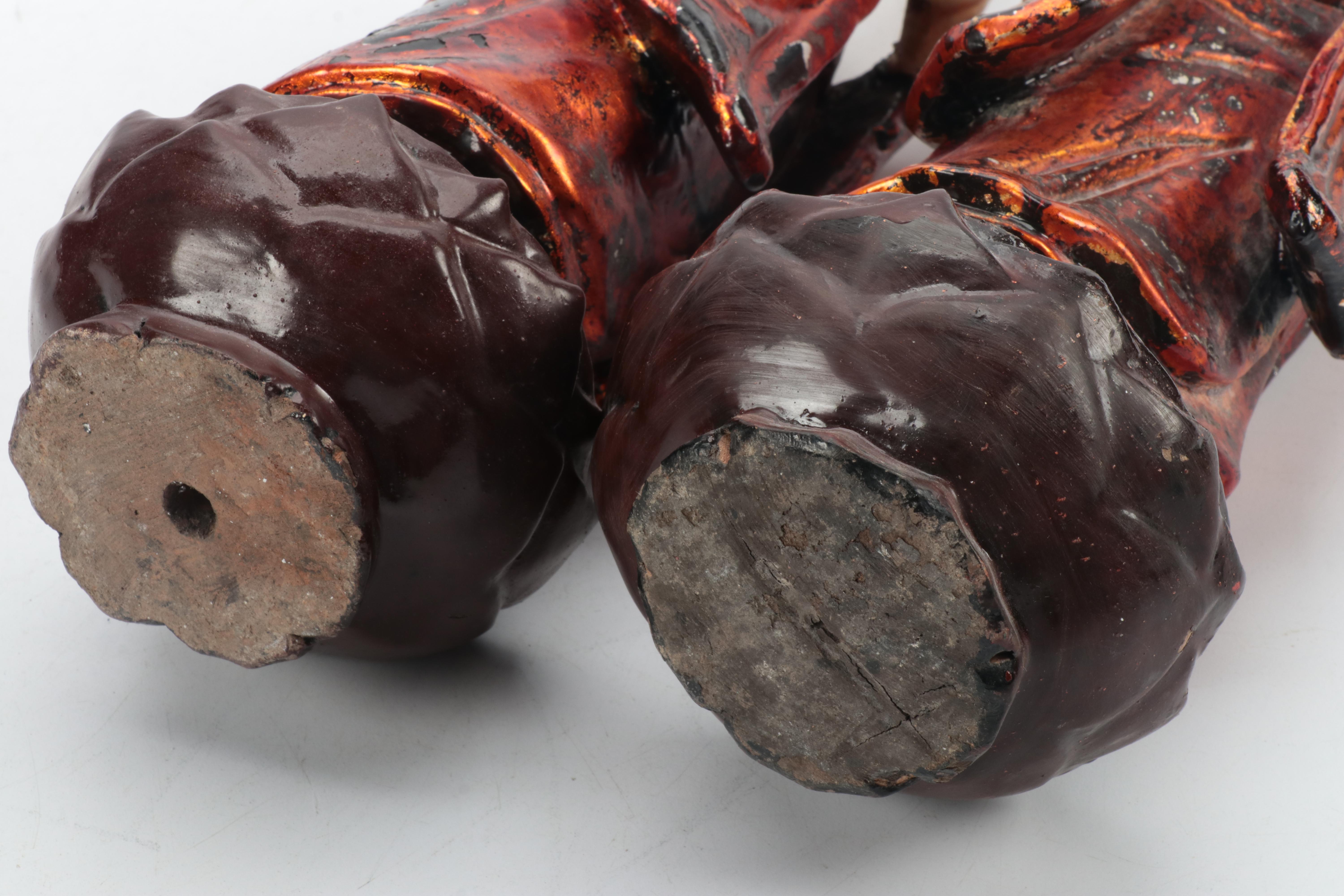 Painted Monk Figurines