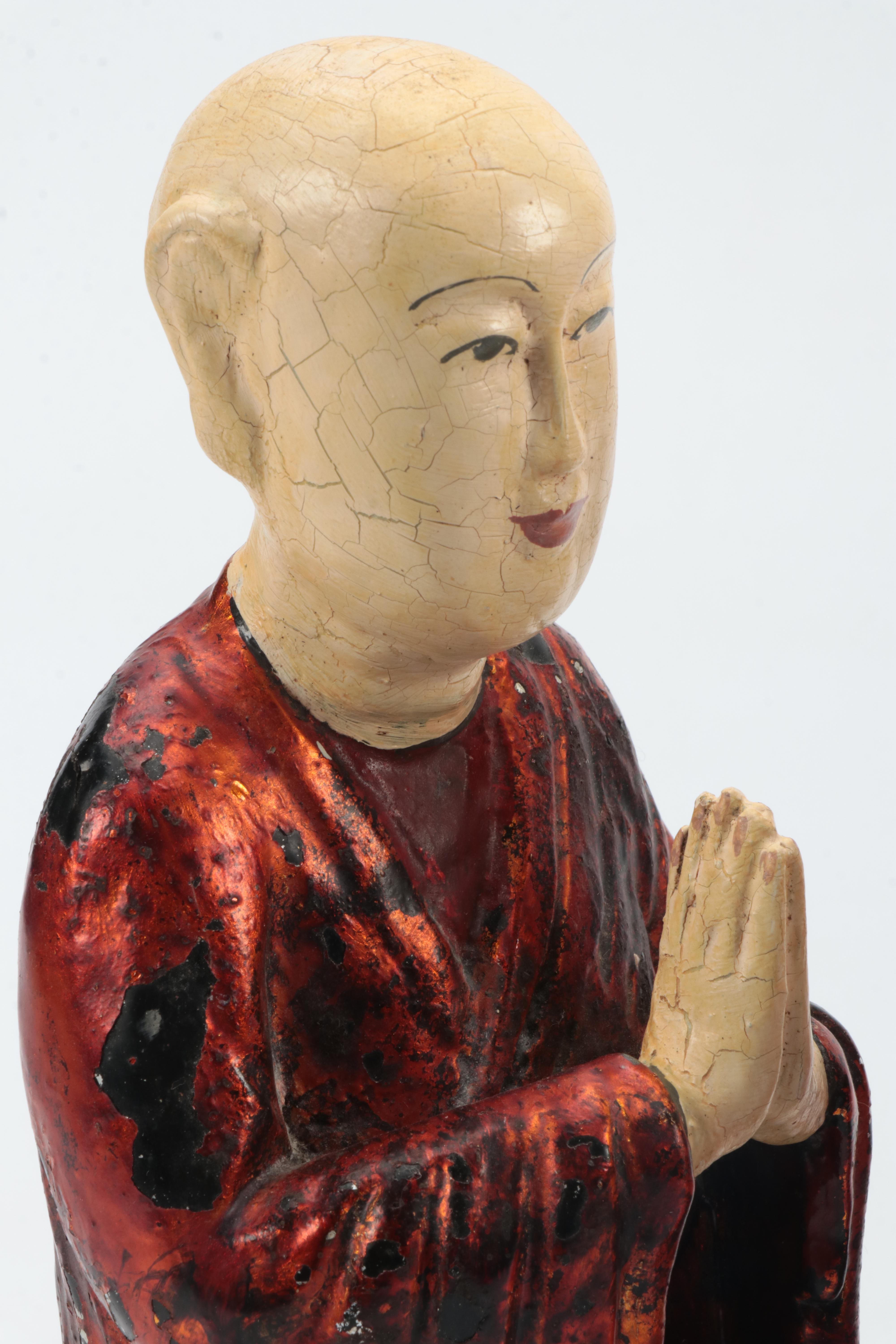 Painted Monk Figurines