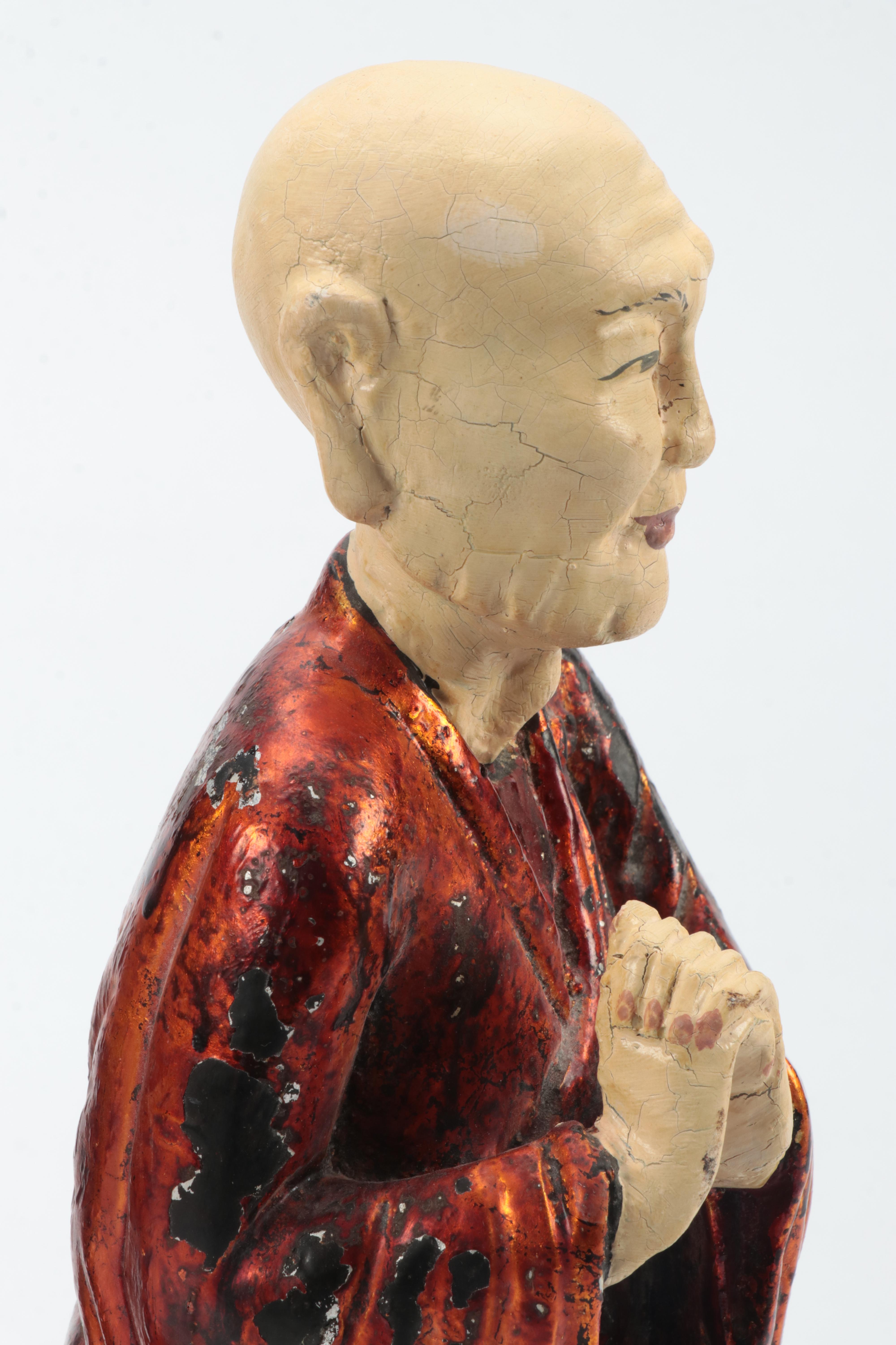 Painted Monk Figurines