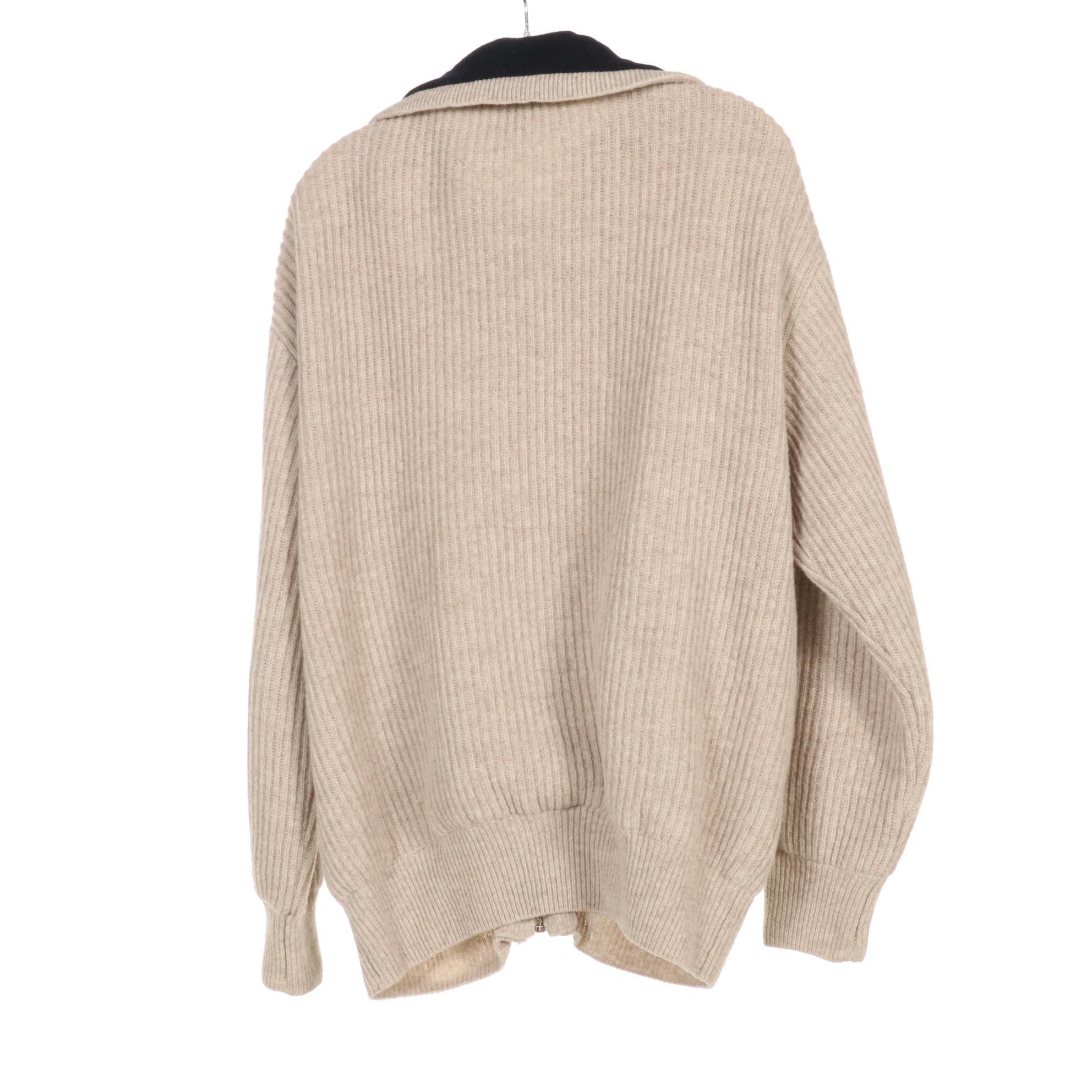 Wool Sweaters Featuring Oscar Jacobson Golf Sweater with Gore Windstopper Lining