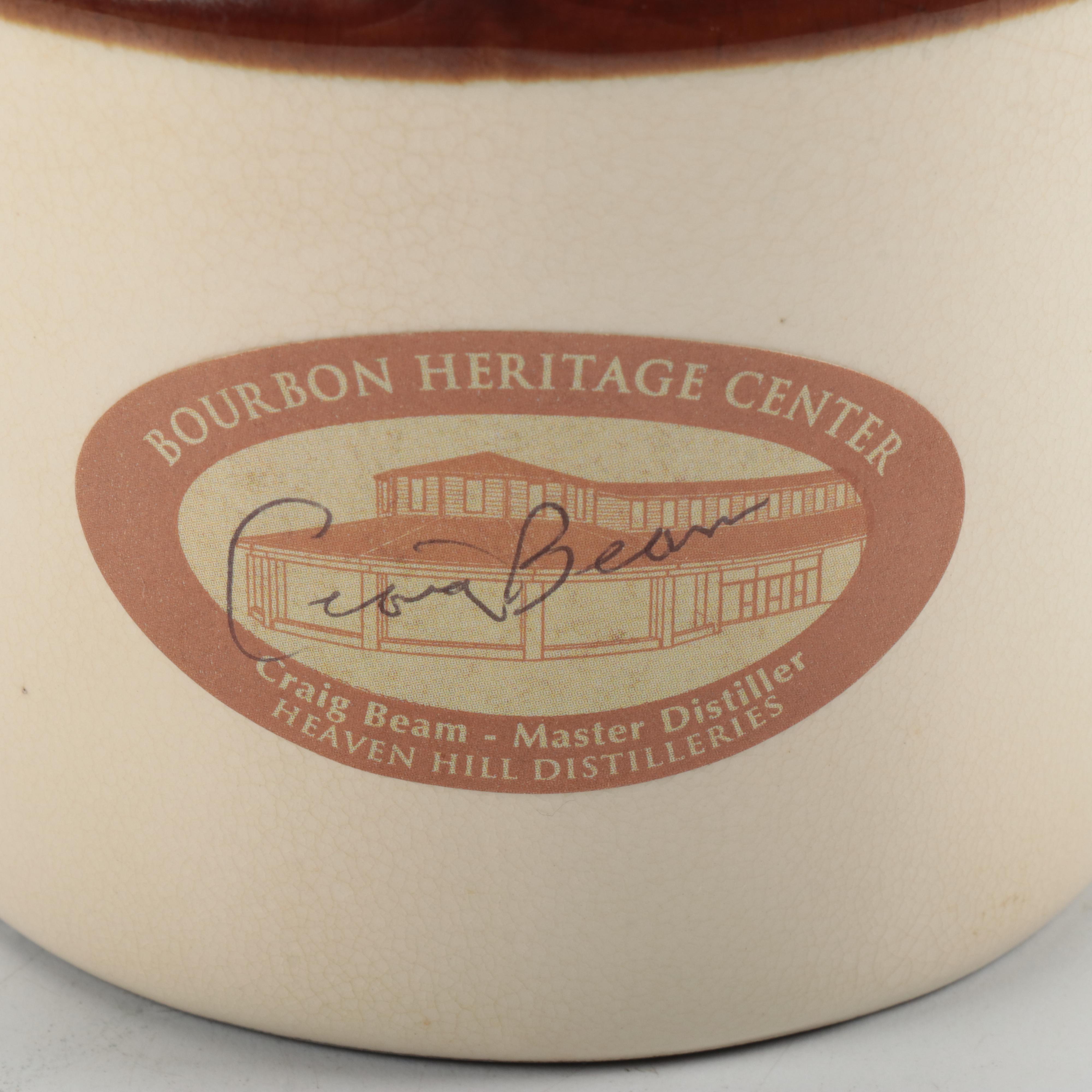 Evan Williams Two Tone Jug Decanter and Tasting Glasses