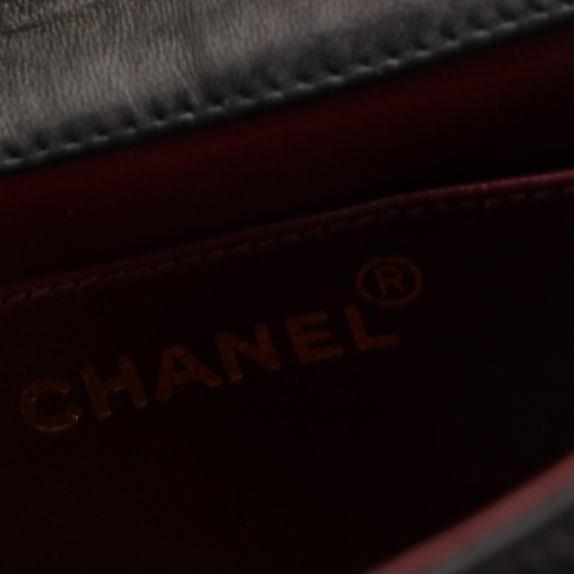 Chanel Kelly Mini Top Handle Bag in Quilted Lambskin Leather