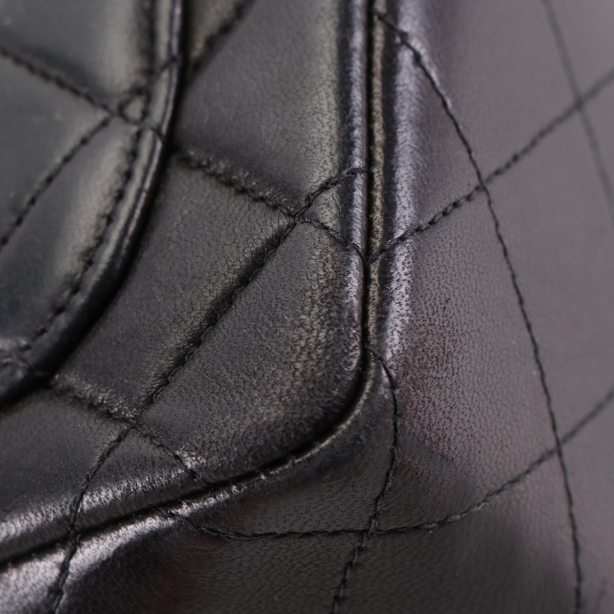 Chanel Kelly Mini Top Handle Bag in Quilted Lambskin Leather