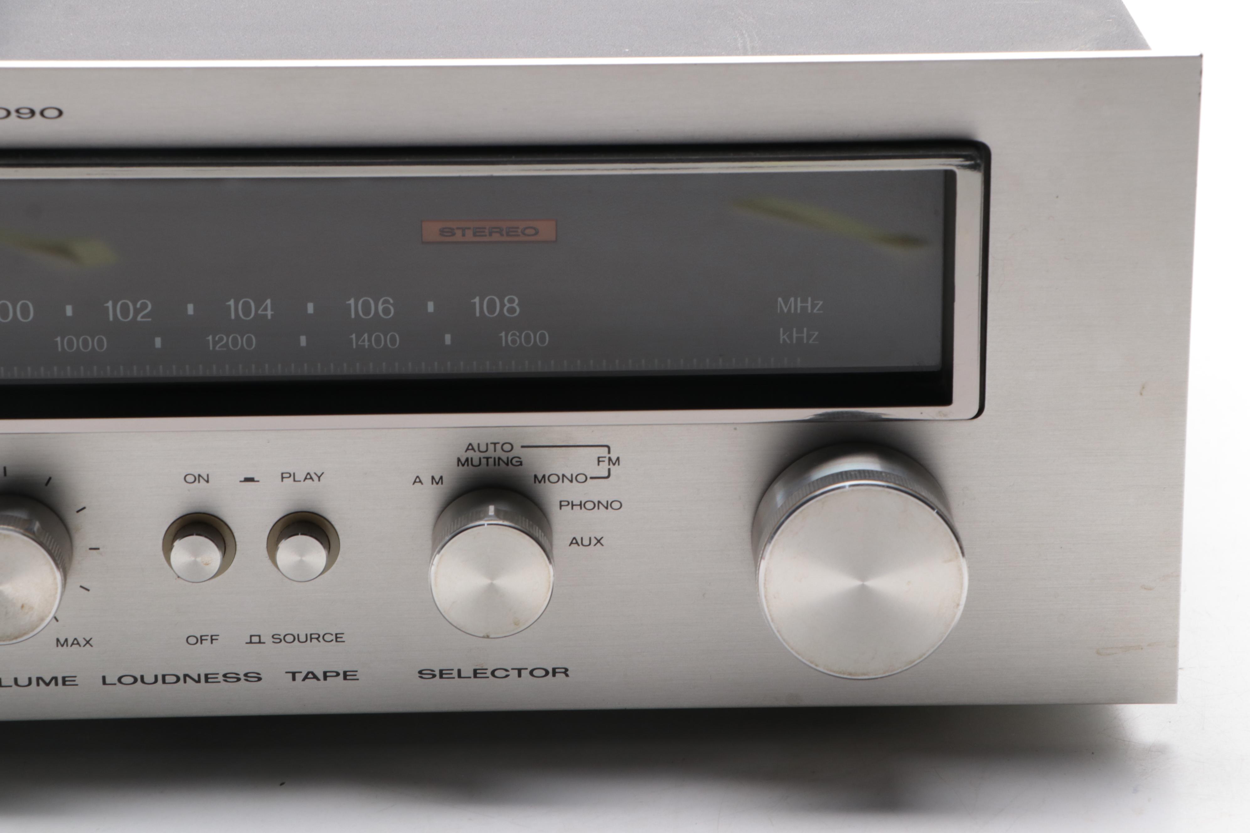 Kenwood Stereo Receiver With Kenwood "The Rock" Turntable, 1970s