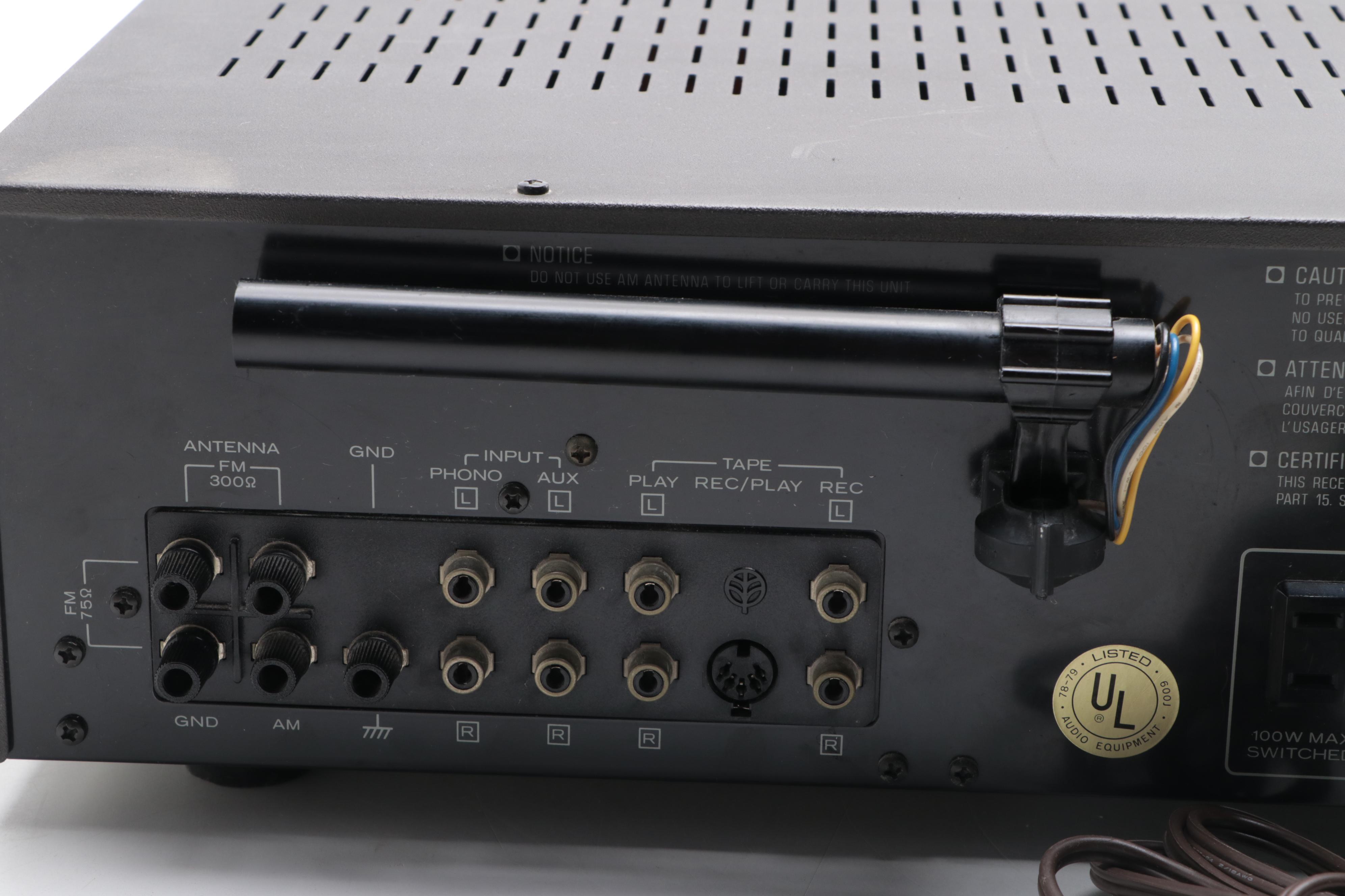 Kenwood Stereo Receiver With Kenwood "The Rock" Turntable, 1970s