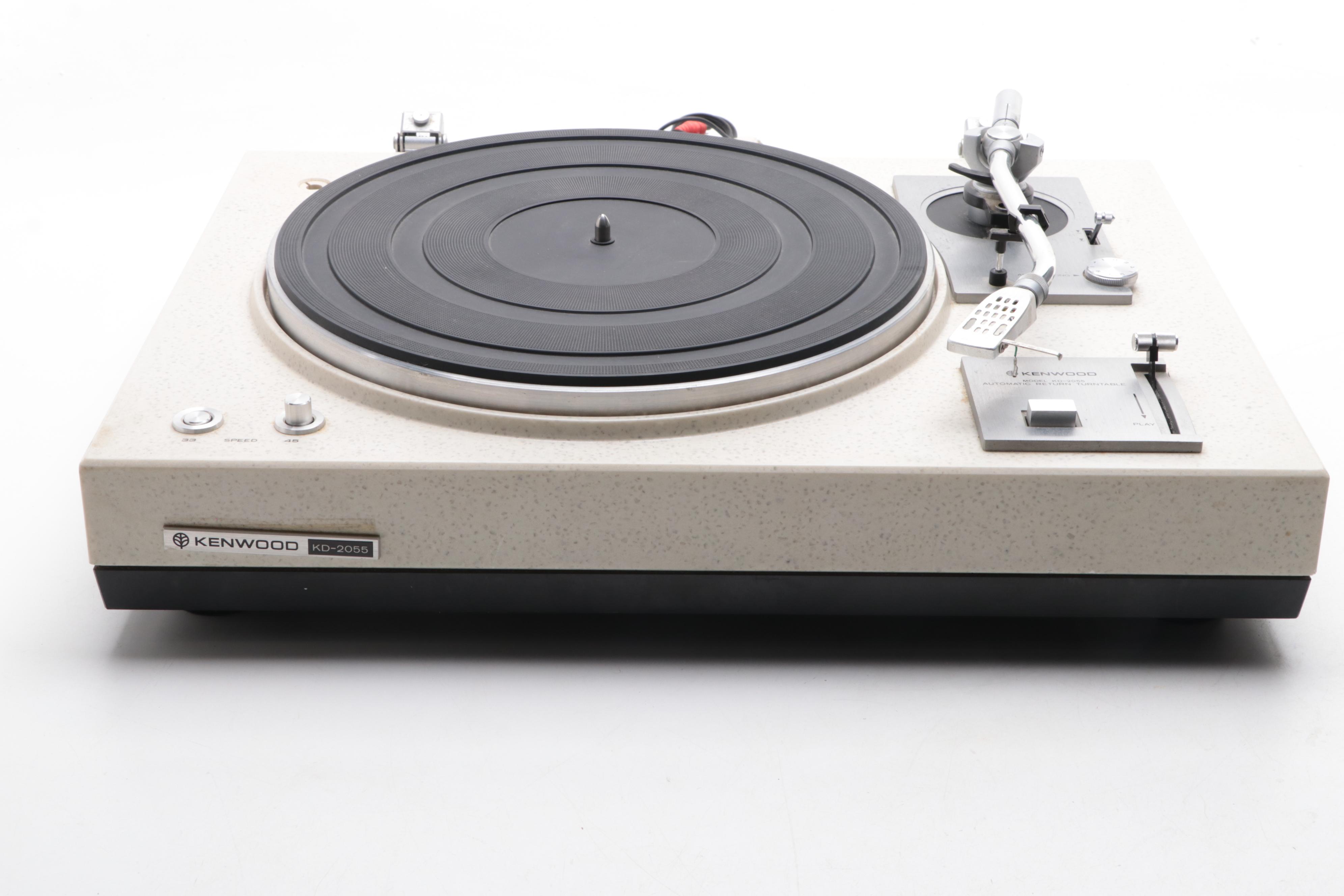 Kenwood Stereo Receiver With Kenwood "The Rock" Turntable, 1970s