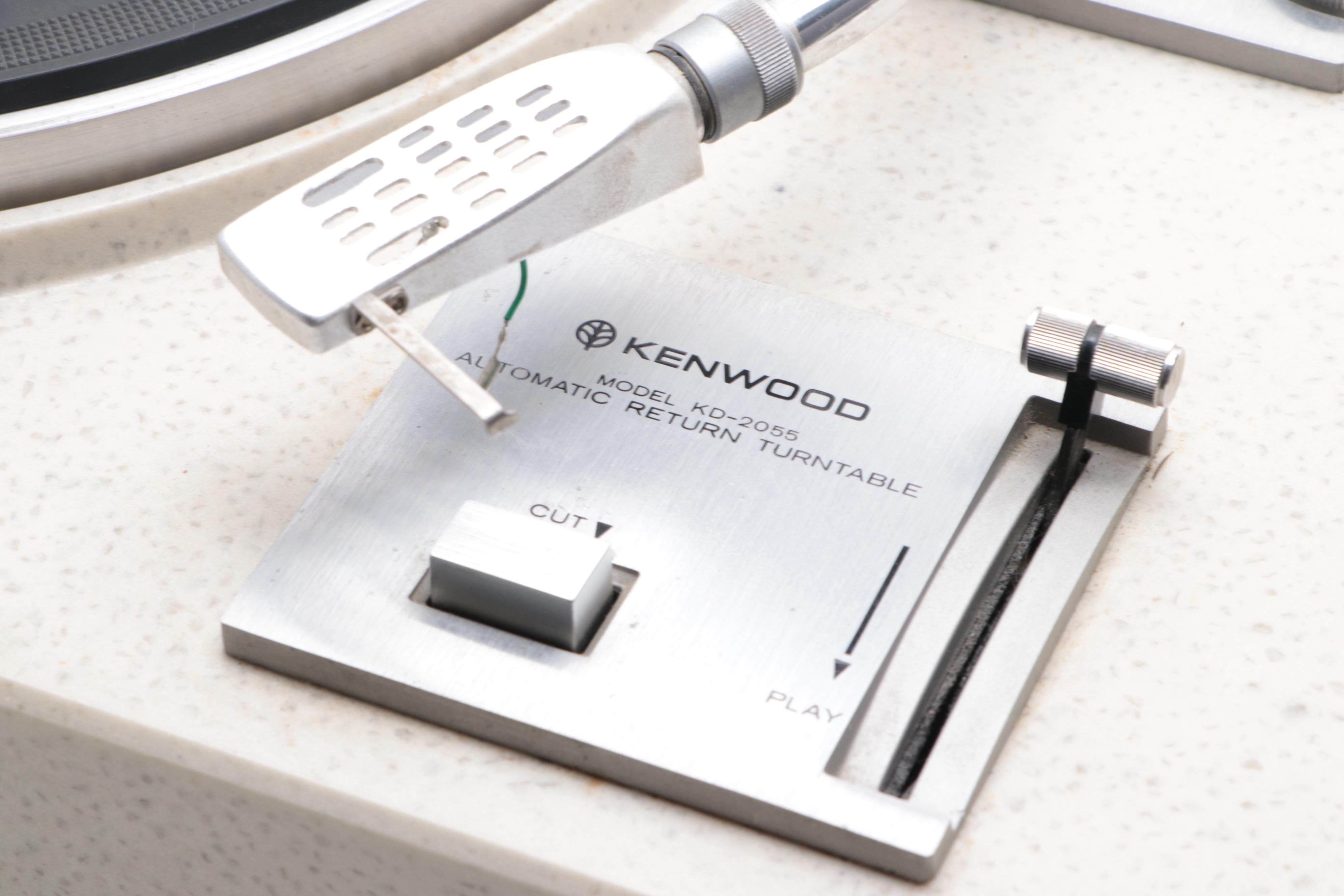 Kenwood Stereo Receiver With Kenwood "The Rock" Turntable, 1970s