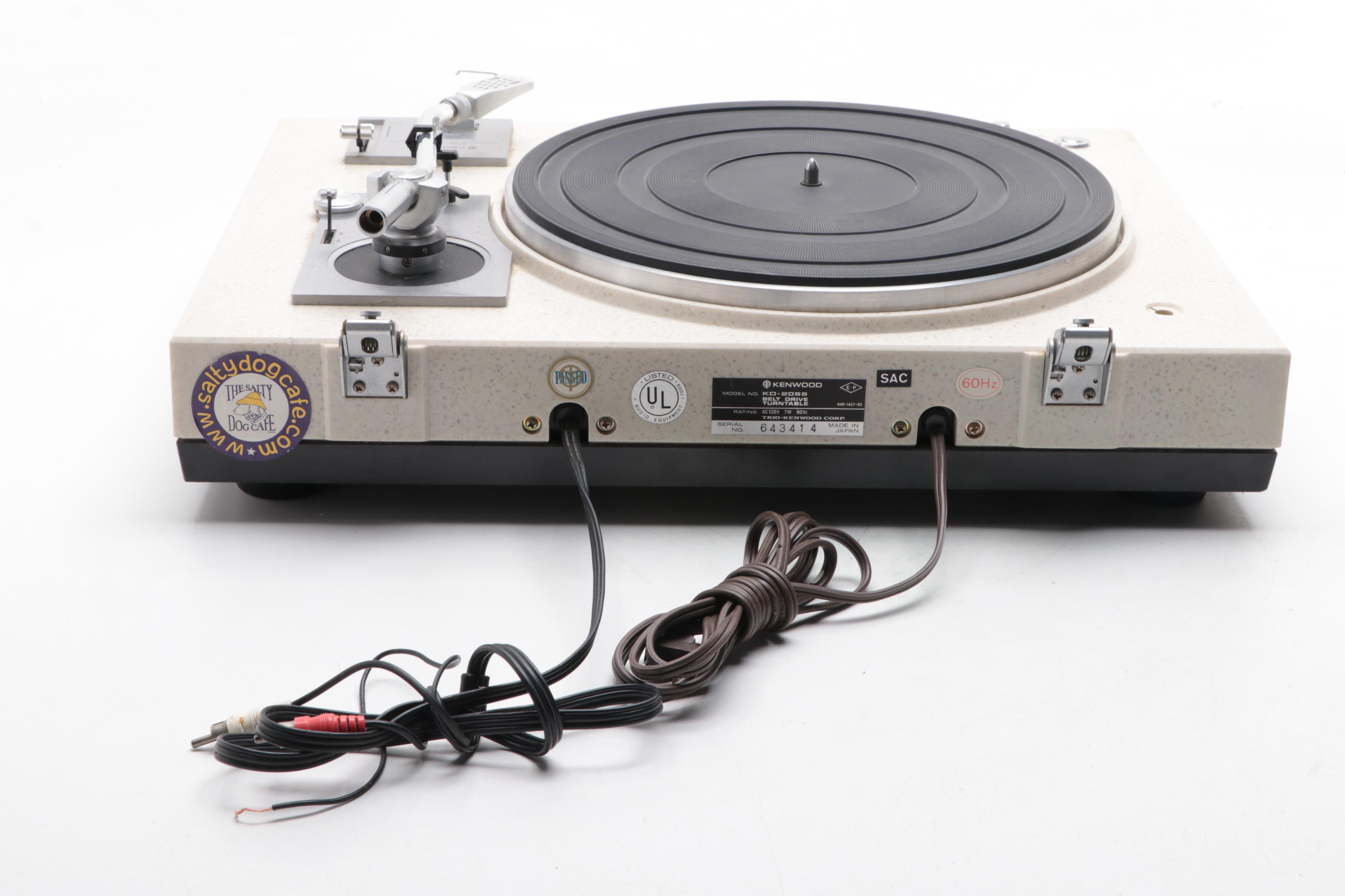 Kenwood Stereo Receiver With Kenwood "The Rock" Turntable, 1970s