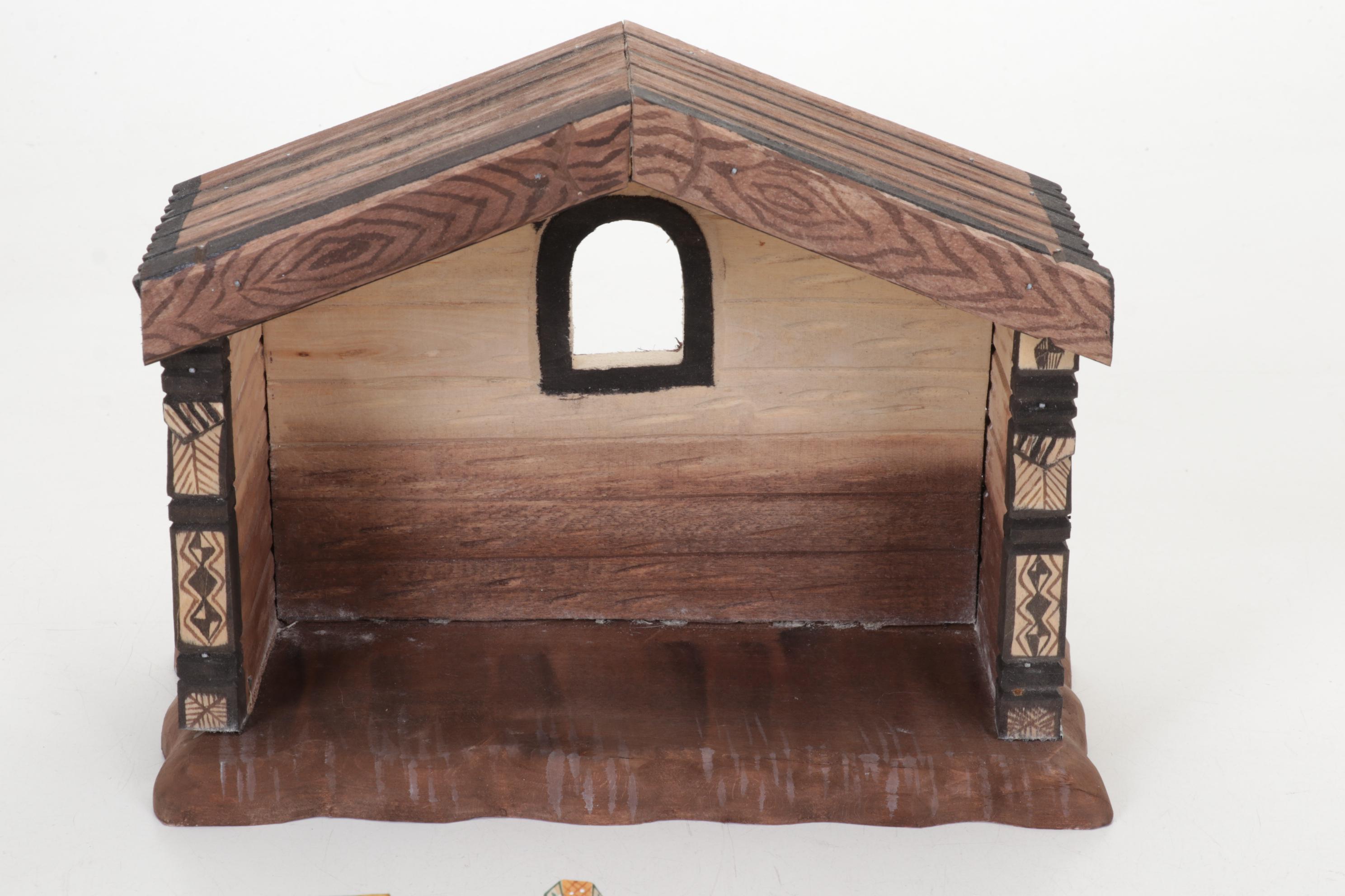 G. DeBrekht Russia Limited Edition Hand Carved Angels and Russia Nativity