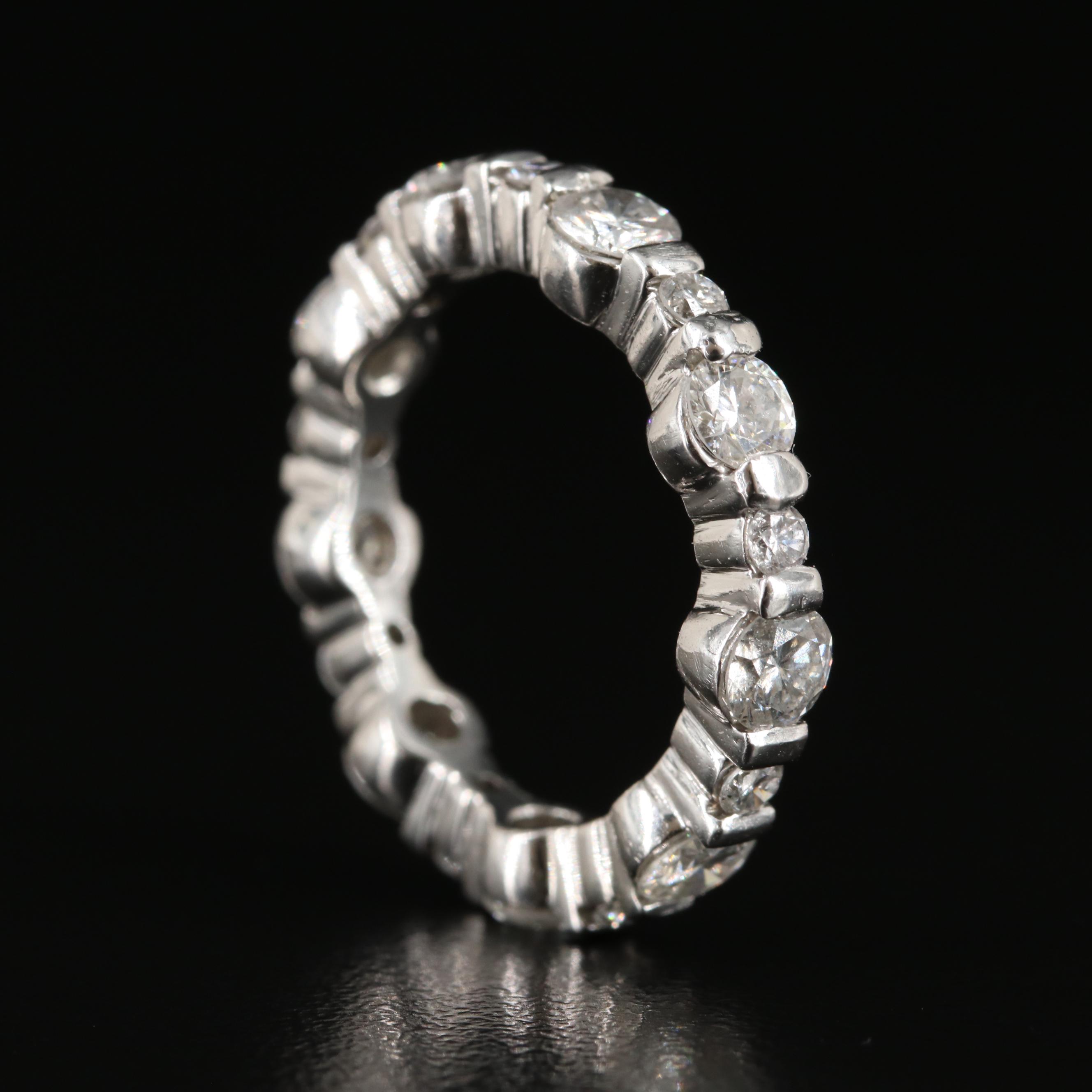 Platinum 2.13 CTW Diamond Eternity Band