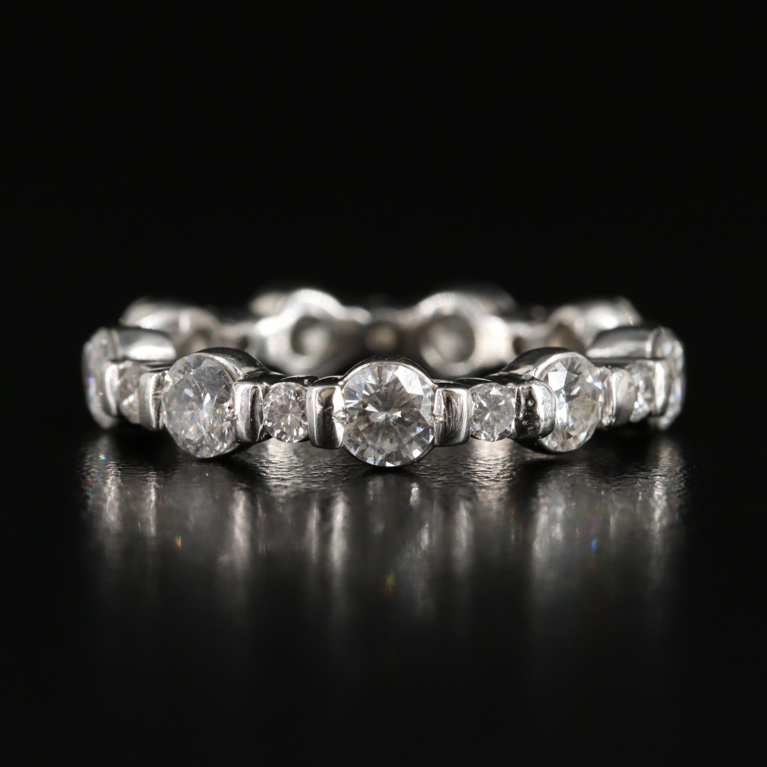 Platinum 2.13 CTW Diamond Eternity Band