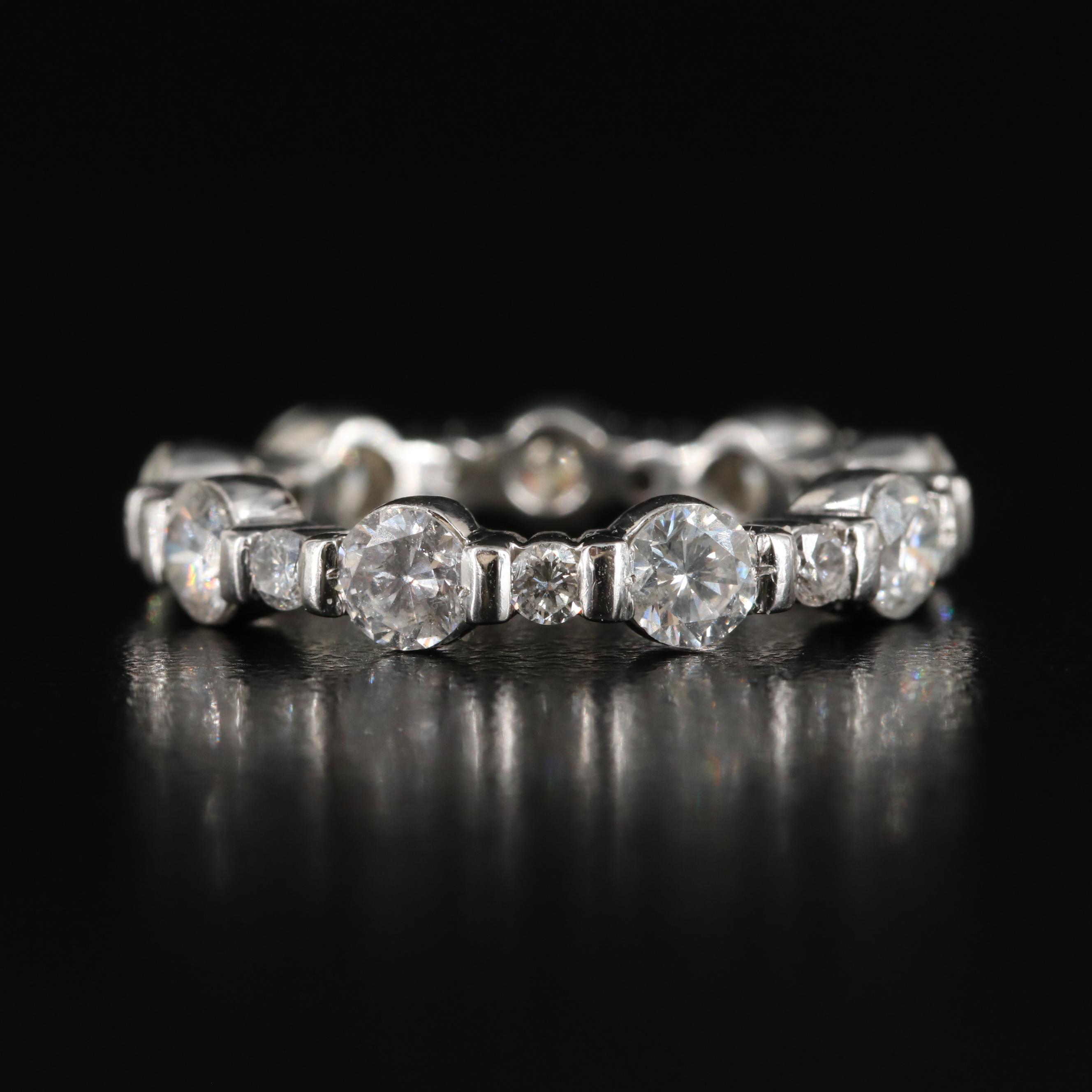 Platinum 2.13 CTW Diamond Eternity Band