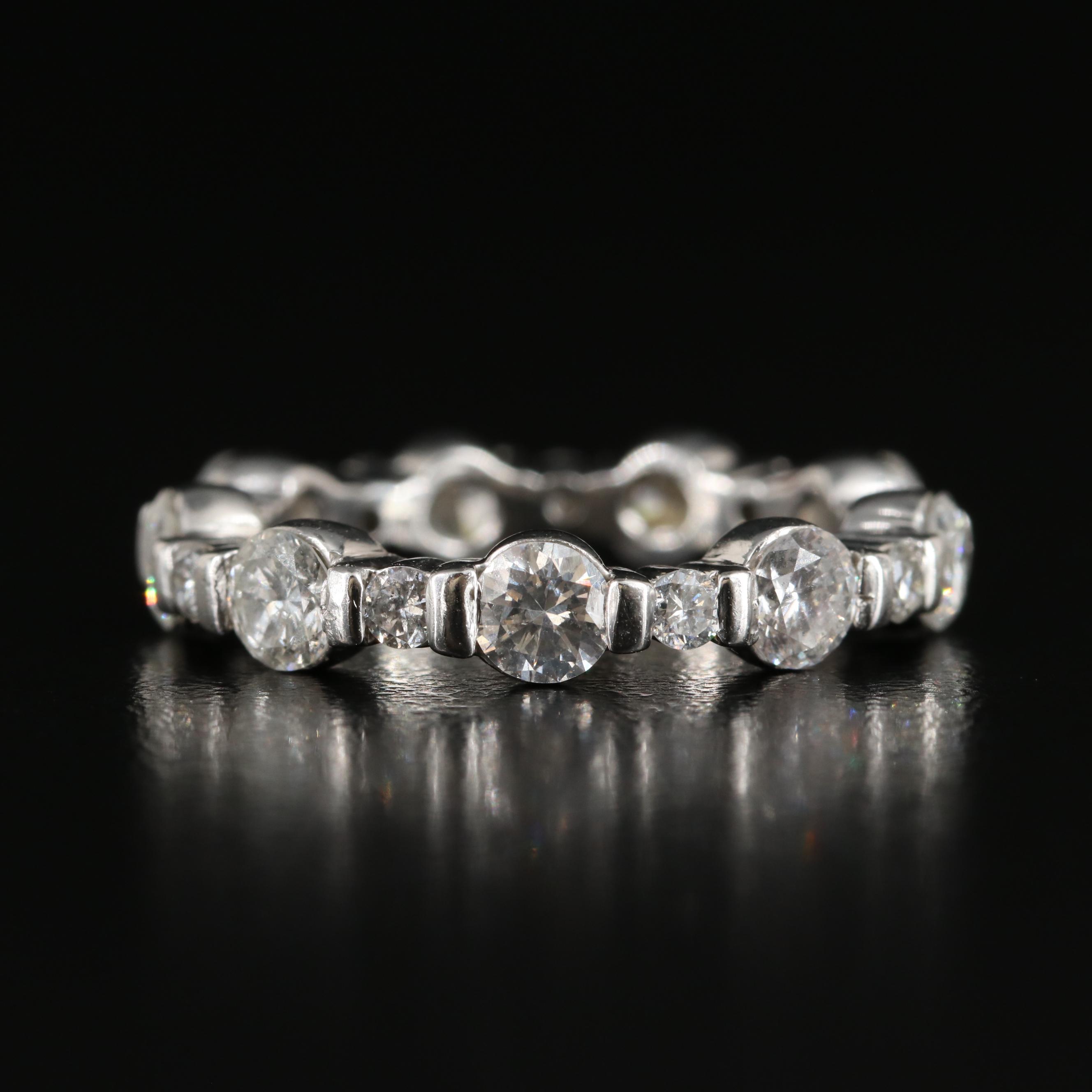 Platinum 2.13 CTW Diamond Eternity Band