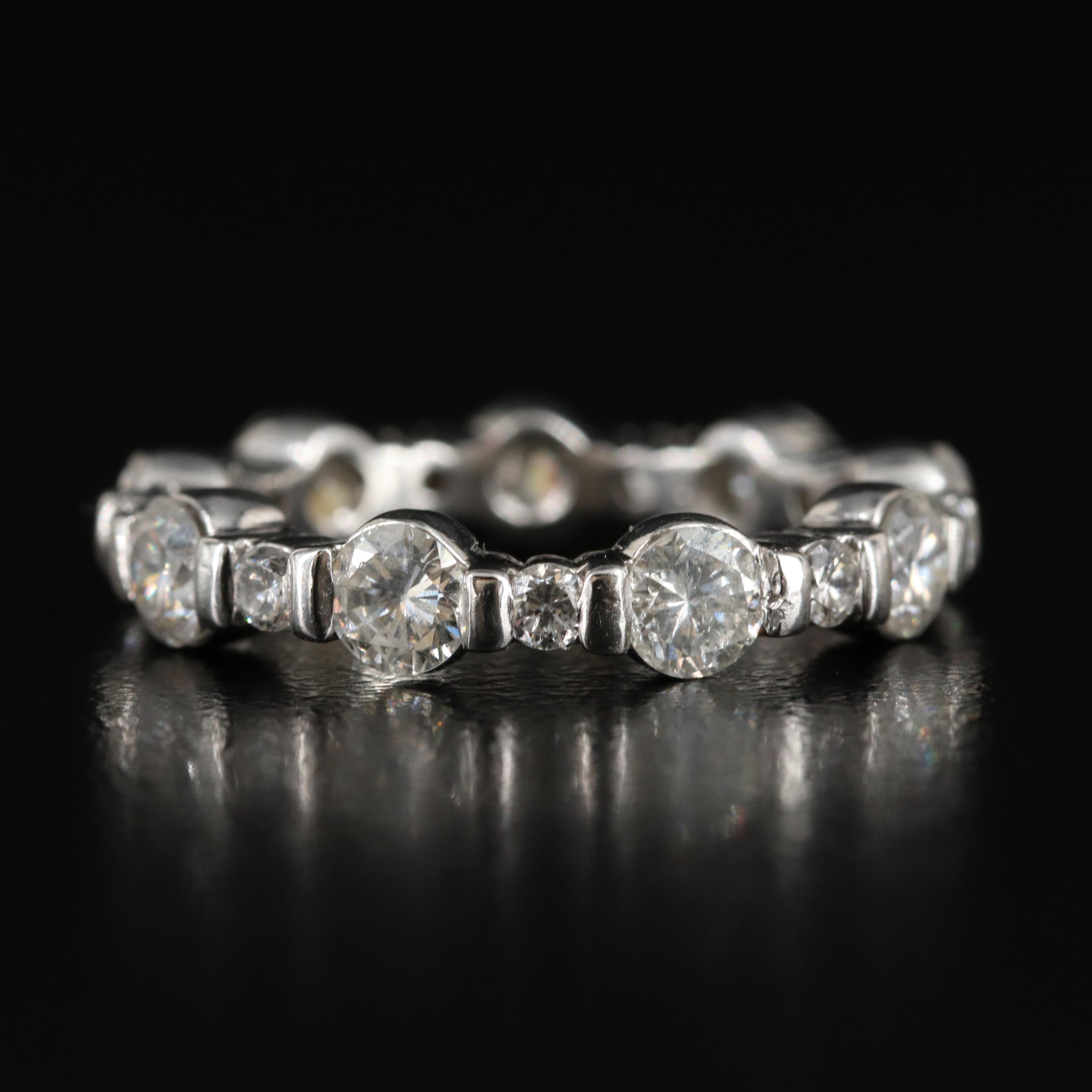 Platinum 2.13 CTW Diamond Eternity Band