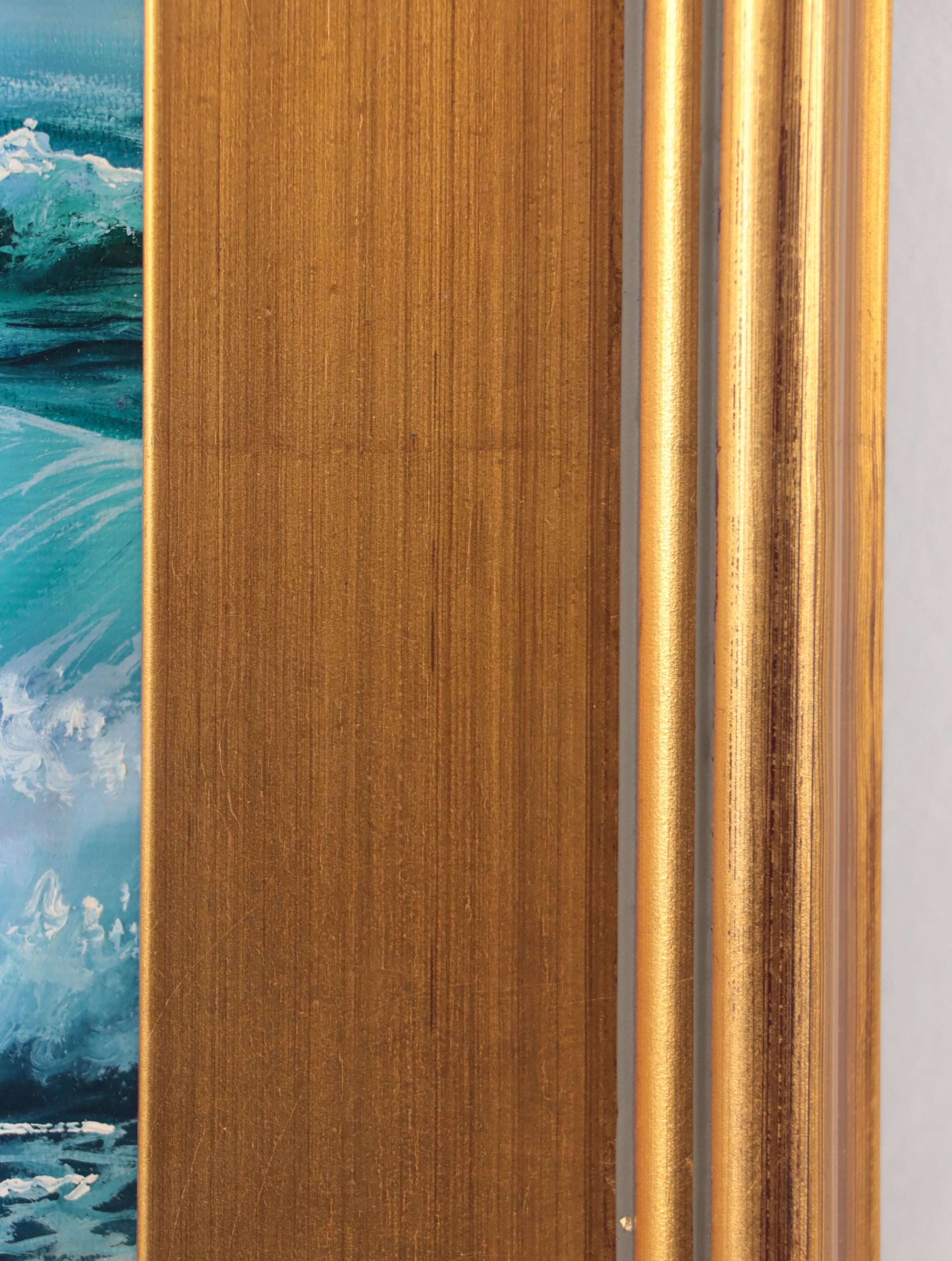 Jevgenijus Litvinas Seascape Oil Painting "Wave," 21st Century