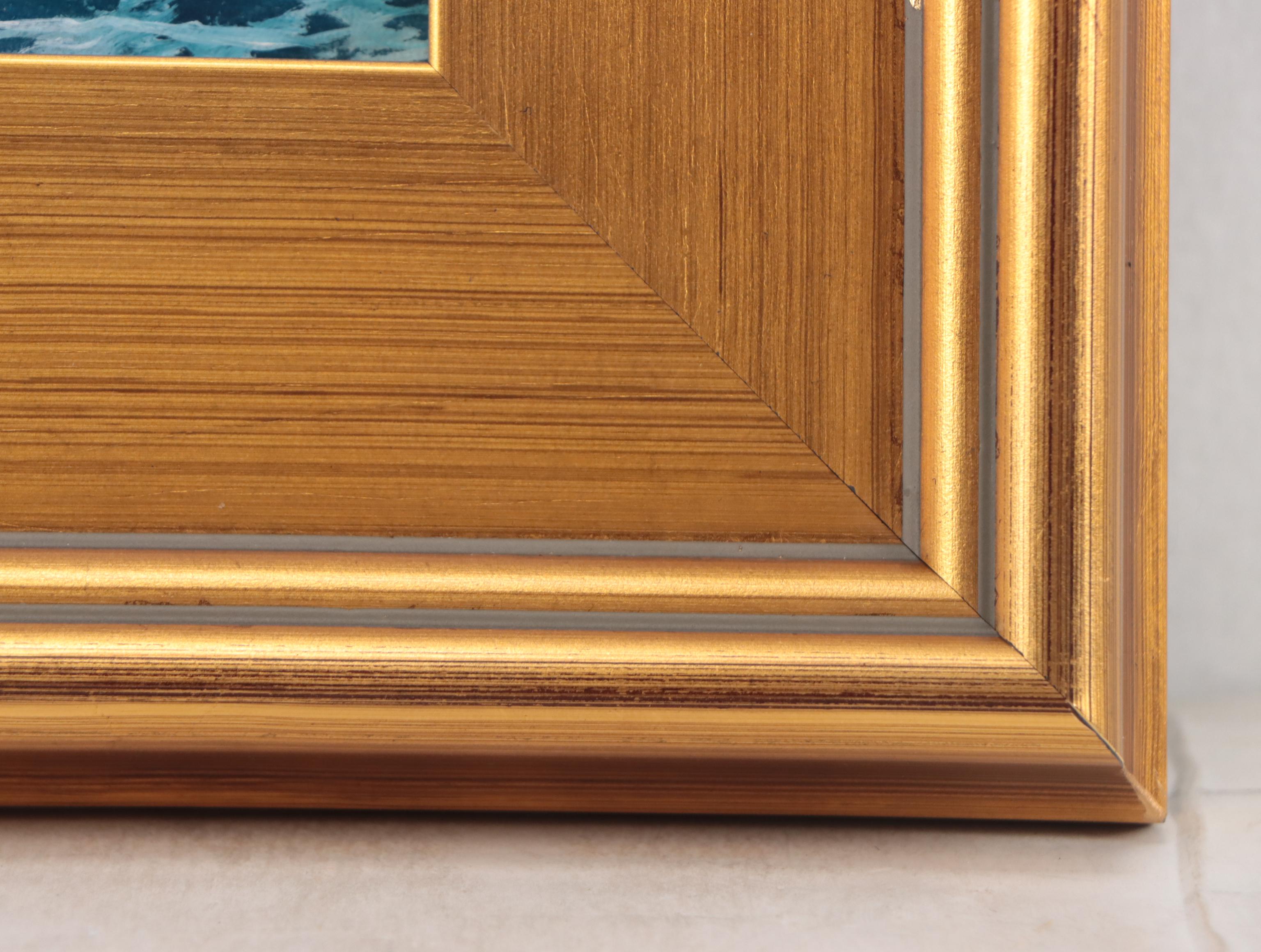 Jevgenijus Litvinas Seascape Oil Painting "Wave," 21st Century