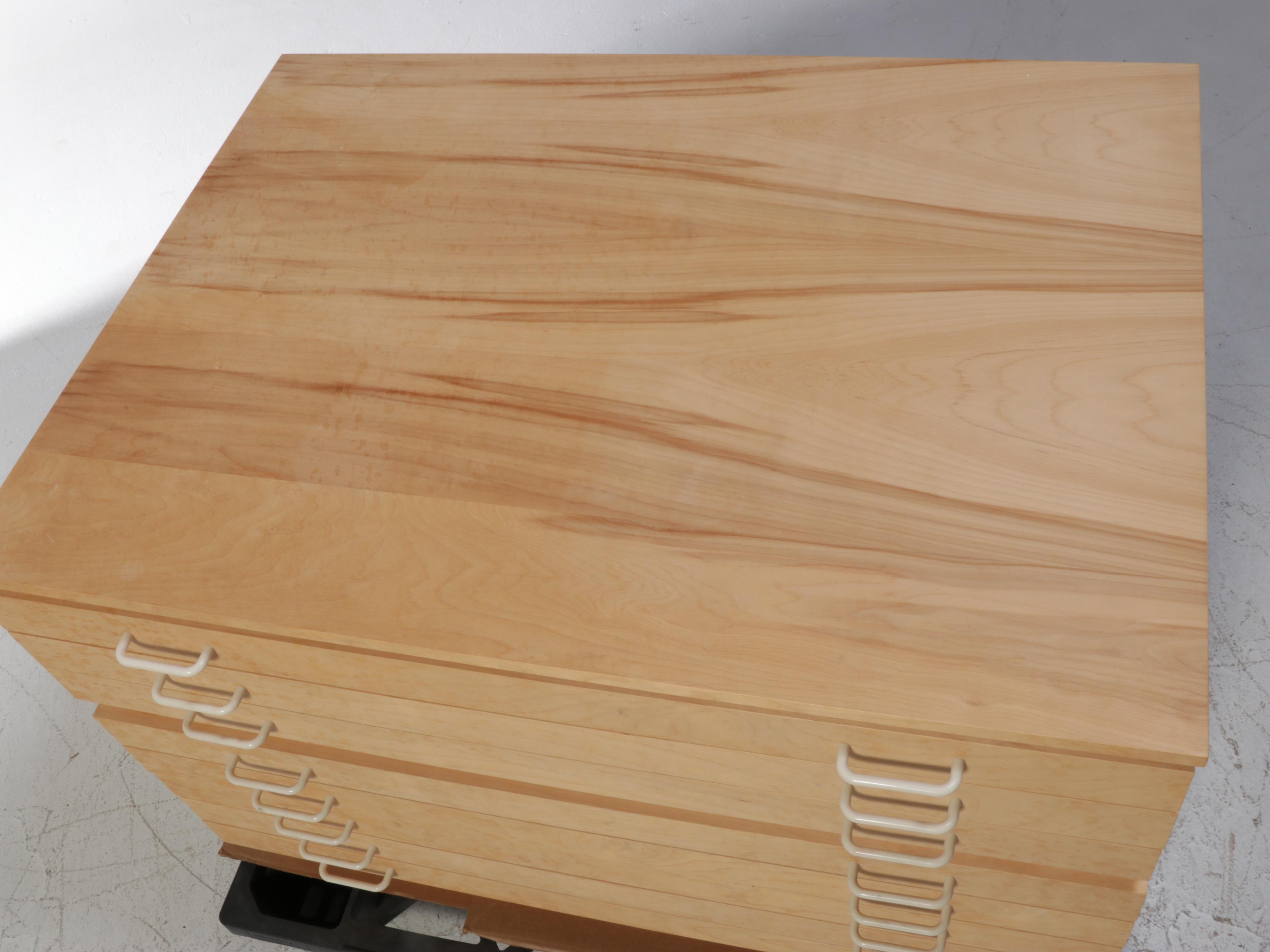 Wooden Eight Drawer Plan Chest