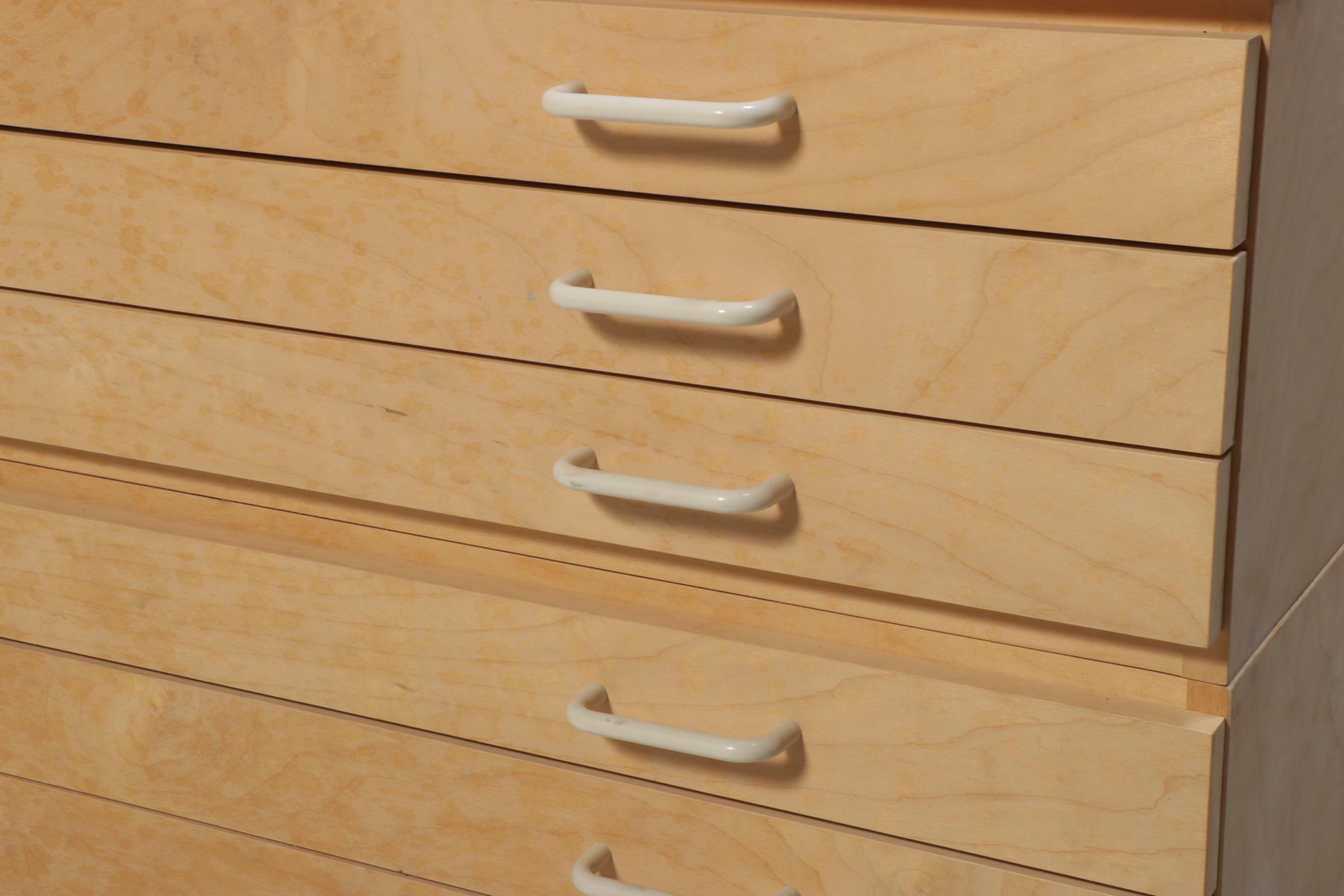 Wooden Eight Drawer Plan Chest