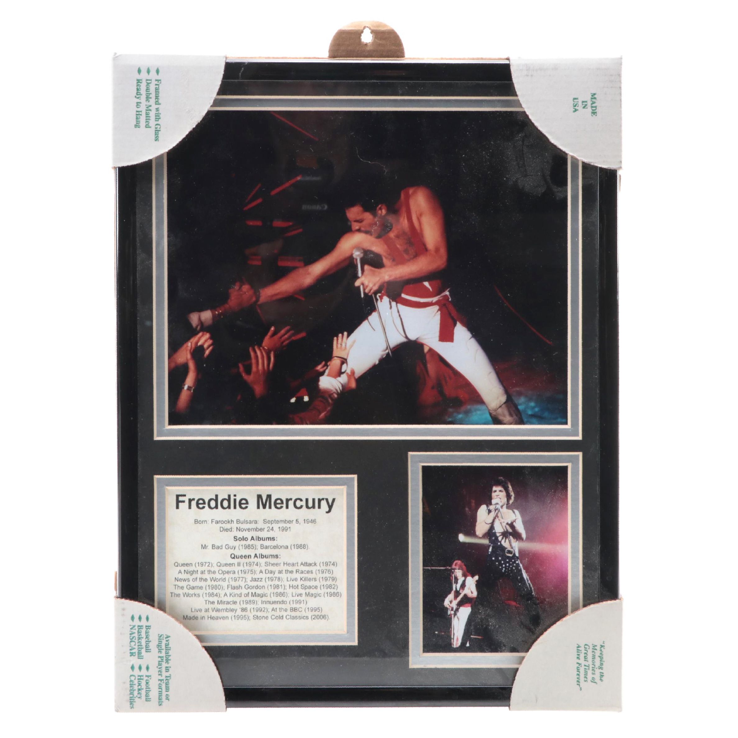Framed Freddie Mercury Collage, 1990s
