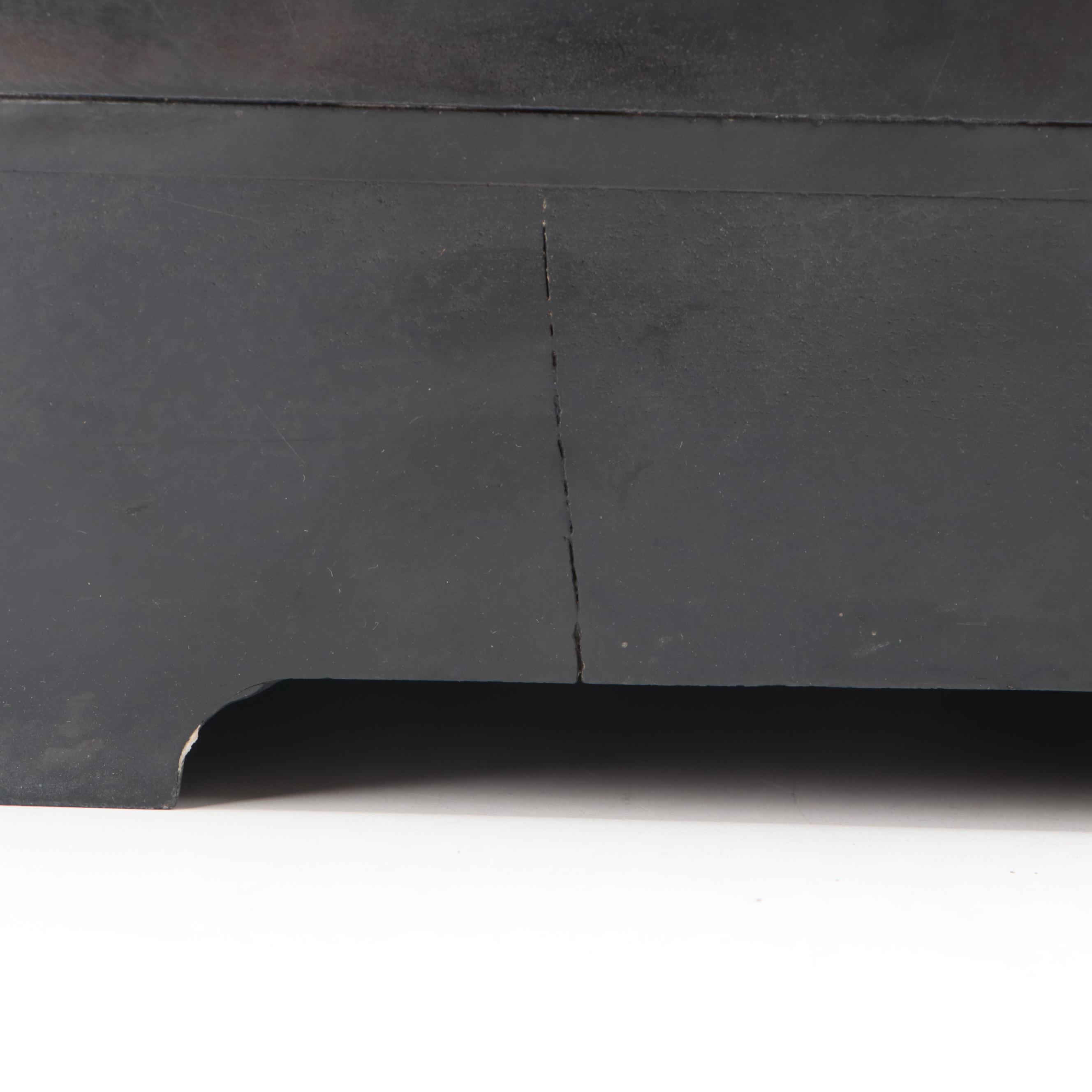 French Slate and Marble Mantel Clock with Knight Figure, 19th Century