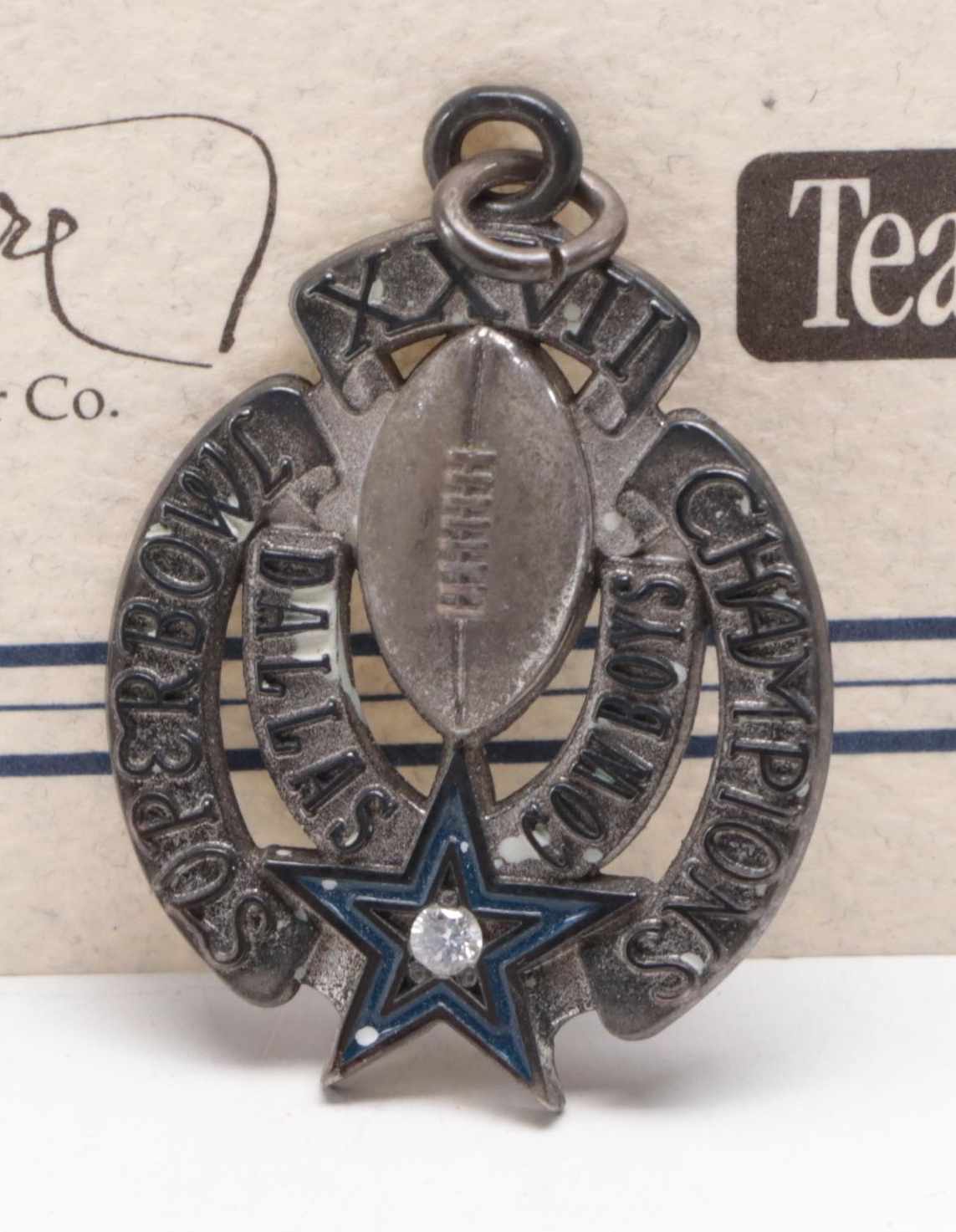 Dallas Cowboys Super Bowl XXVII Commemorative Ring and Pendant
