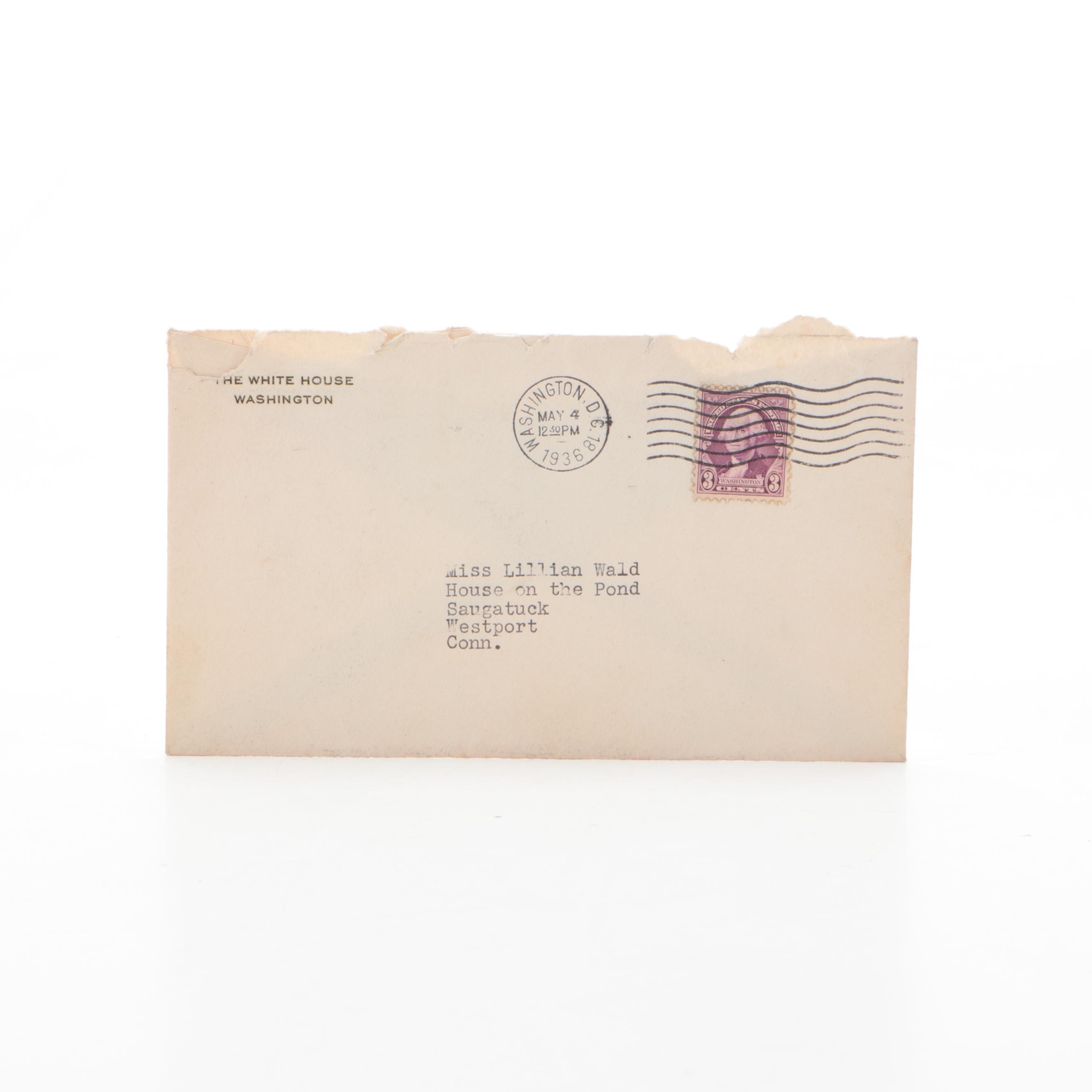 First Lady Eleanor Roosevelt White House Typed Letter Signed to Friend, 1936