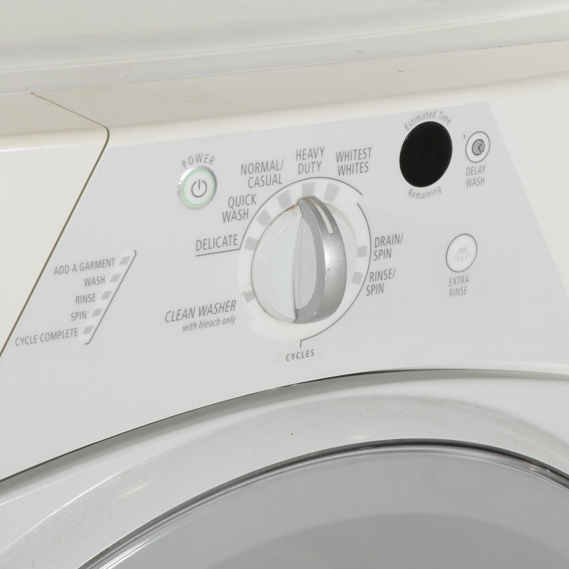 Whirlpool 5.0 Cu. Ft. Duet White Front Load Electric Washer With Pedestal Drawer