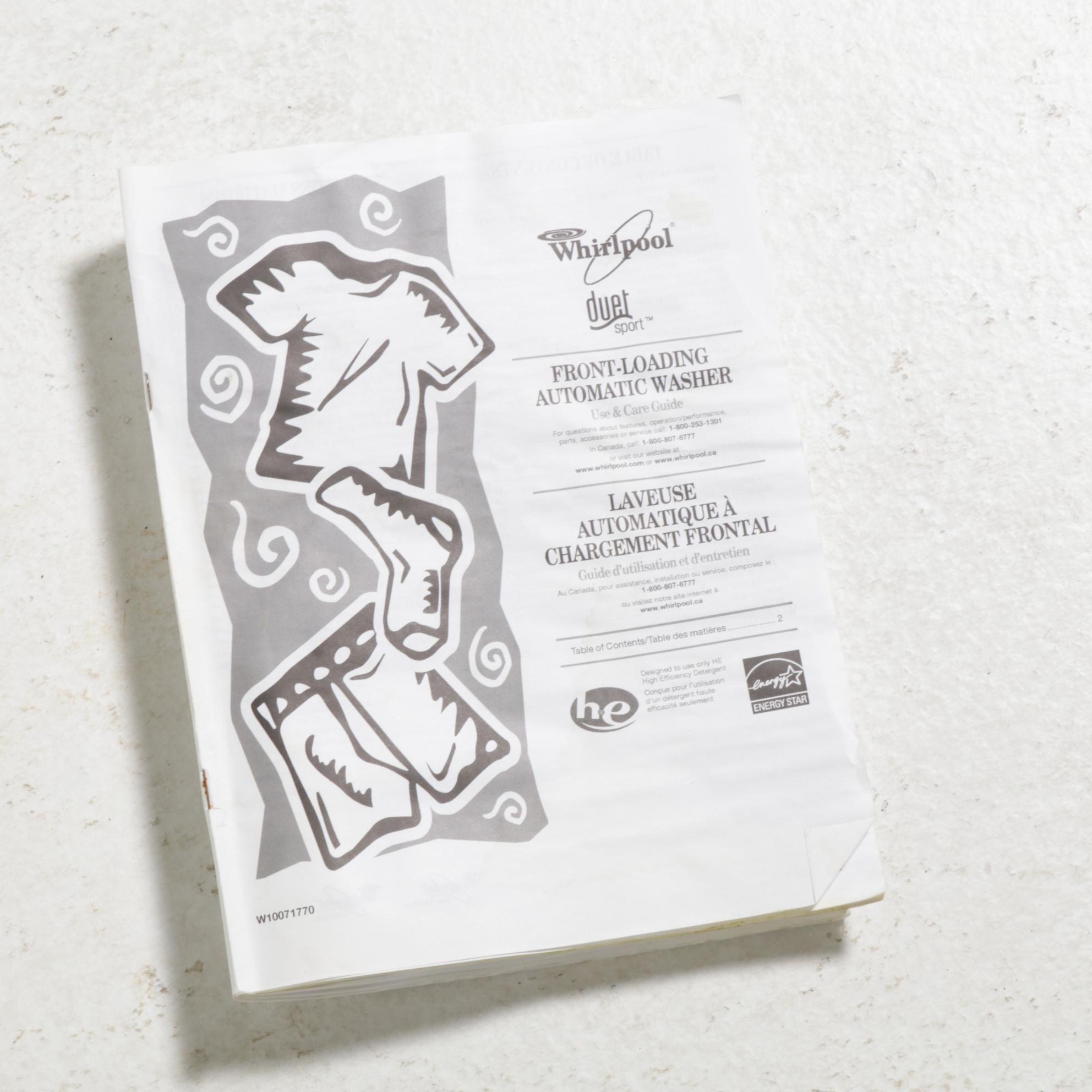 Whirlpool 5.0 Cu. Ft. Duet White Front Load Electric Washer With Pedestal Drawer