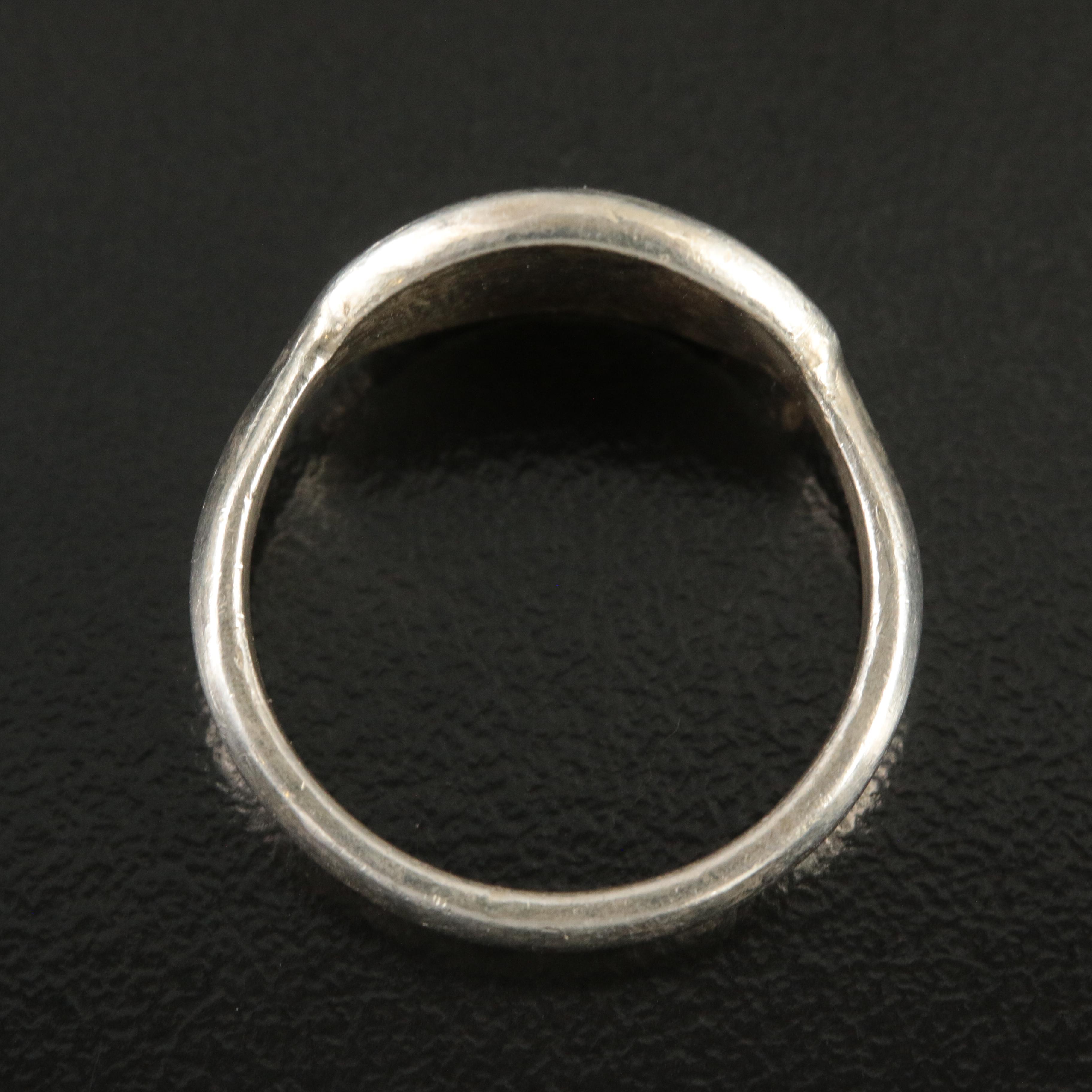Tiffany & Co. "Return to Tiffany" Sterling Oval Tag Ring