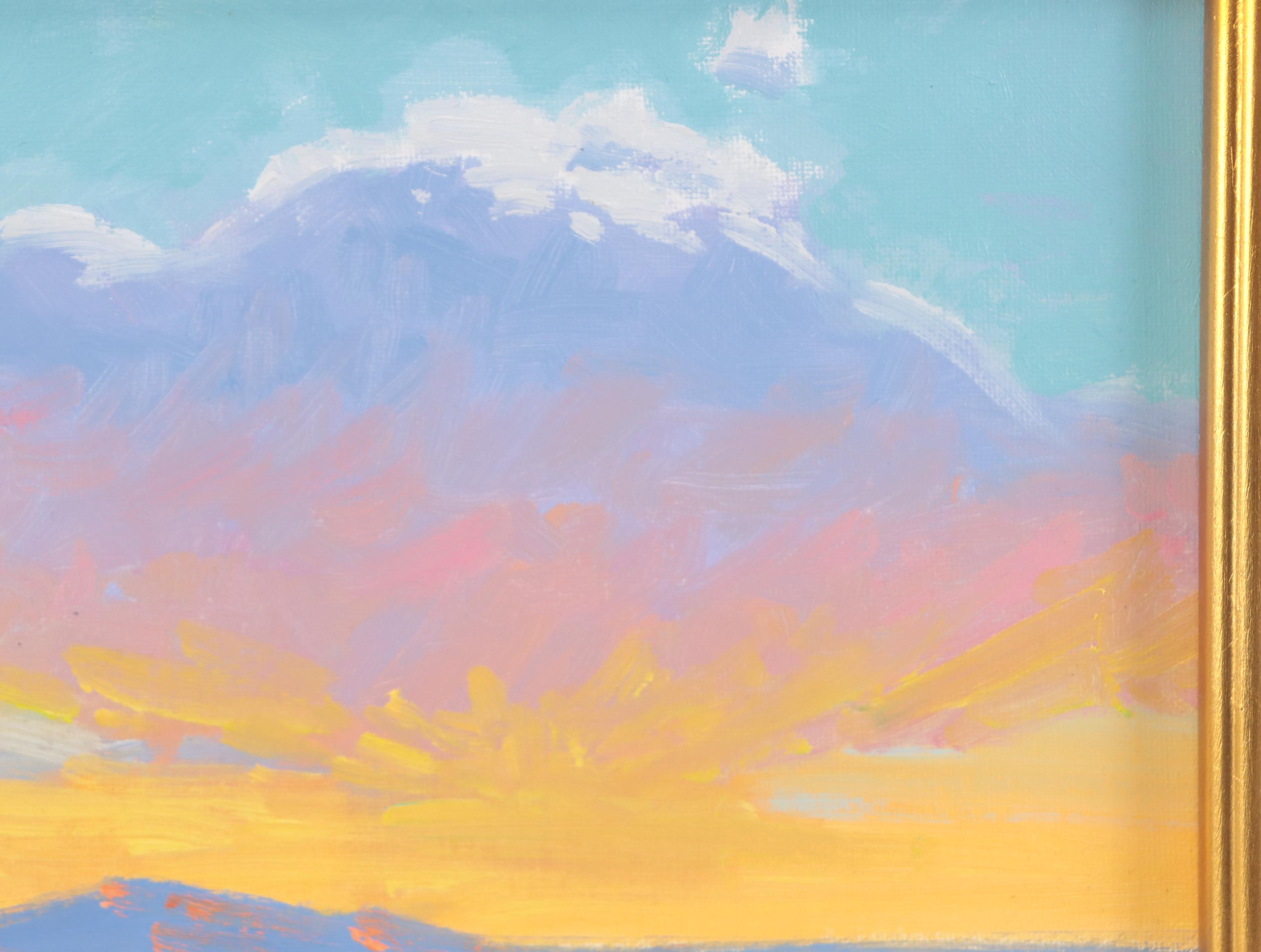 Marc A. Graison Landscape Oil Painting "New Mexico Sunset," 2023