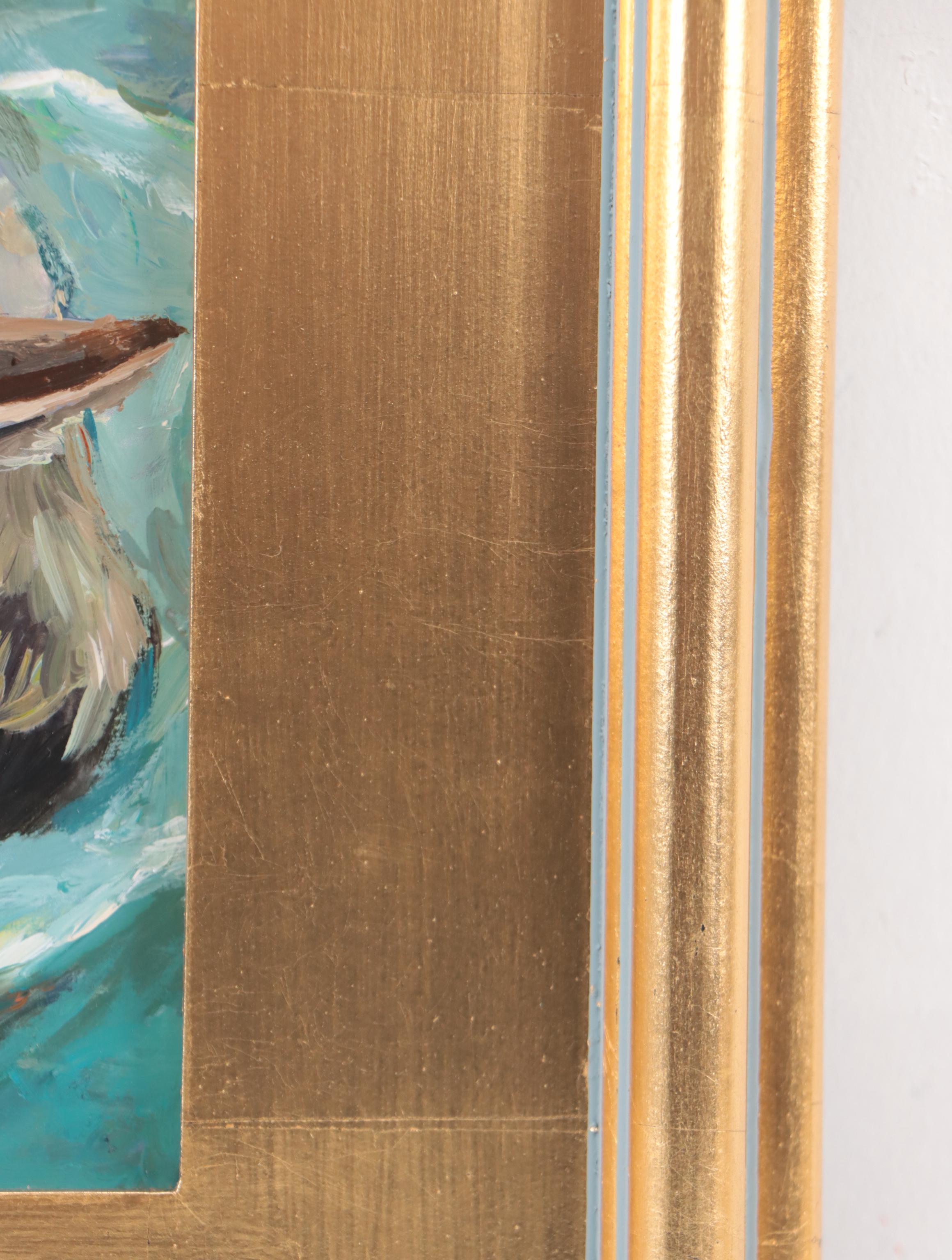 Adam Deda Oil Painting of Cat "Relax," 2023